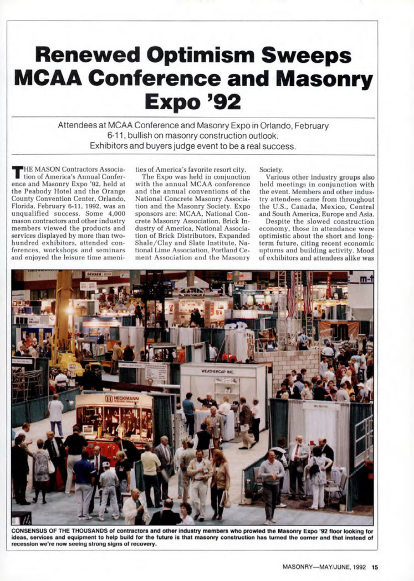 Masonry Magazine June 1992 Page. 15