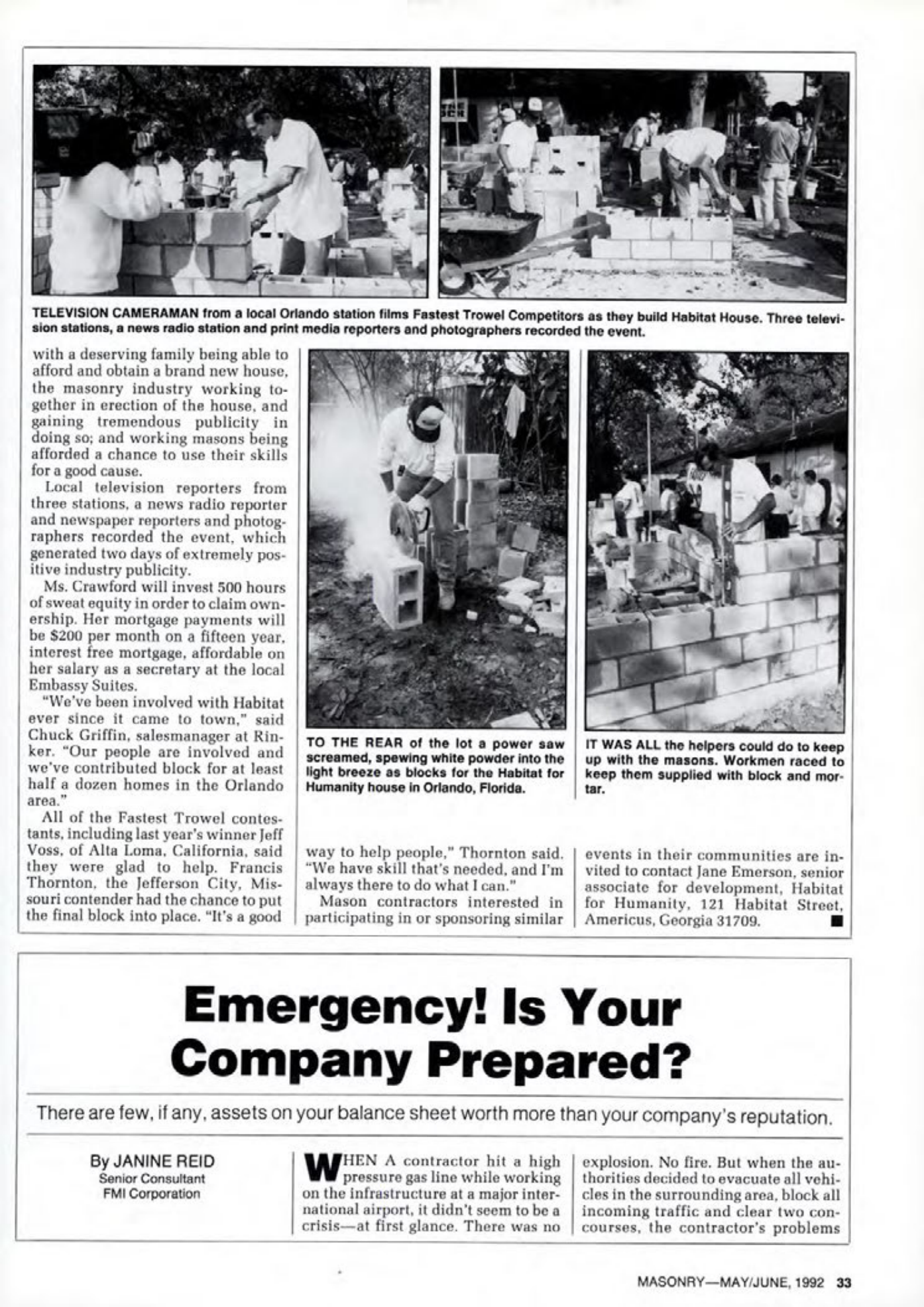 Masonry Magazine June 1992 Page. 33