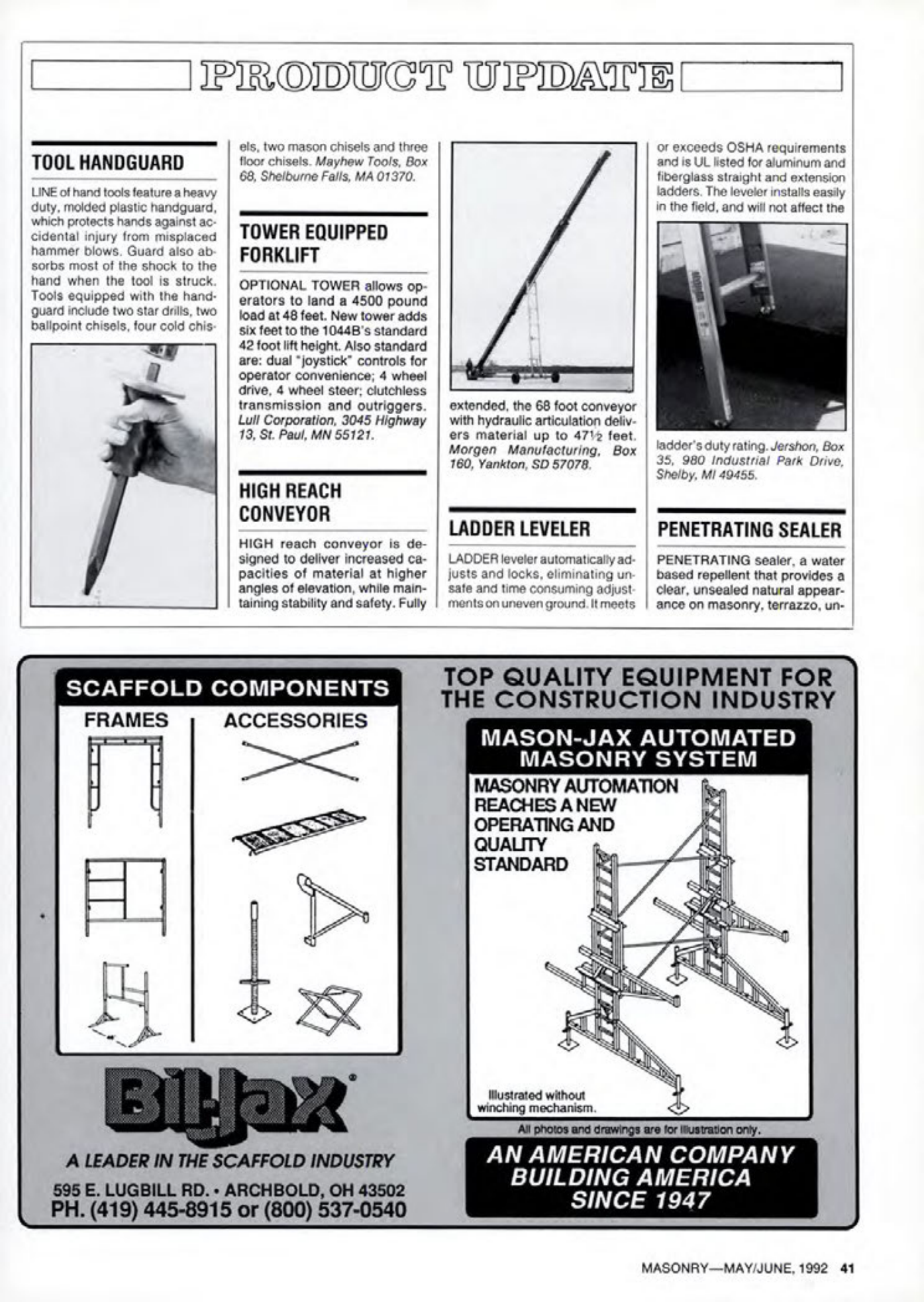 Masonry Magazine June 1992 Page. 41