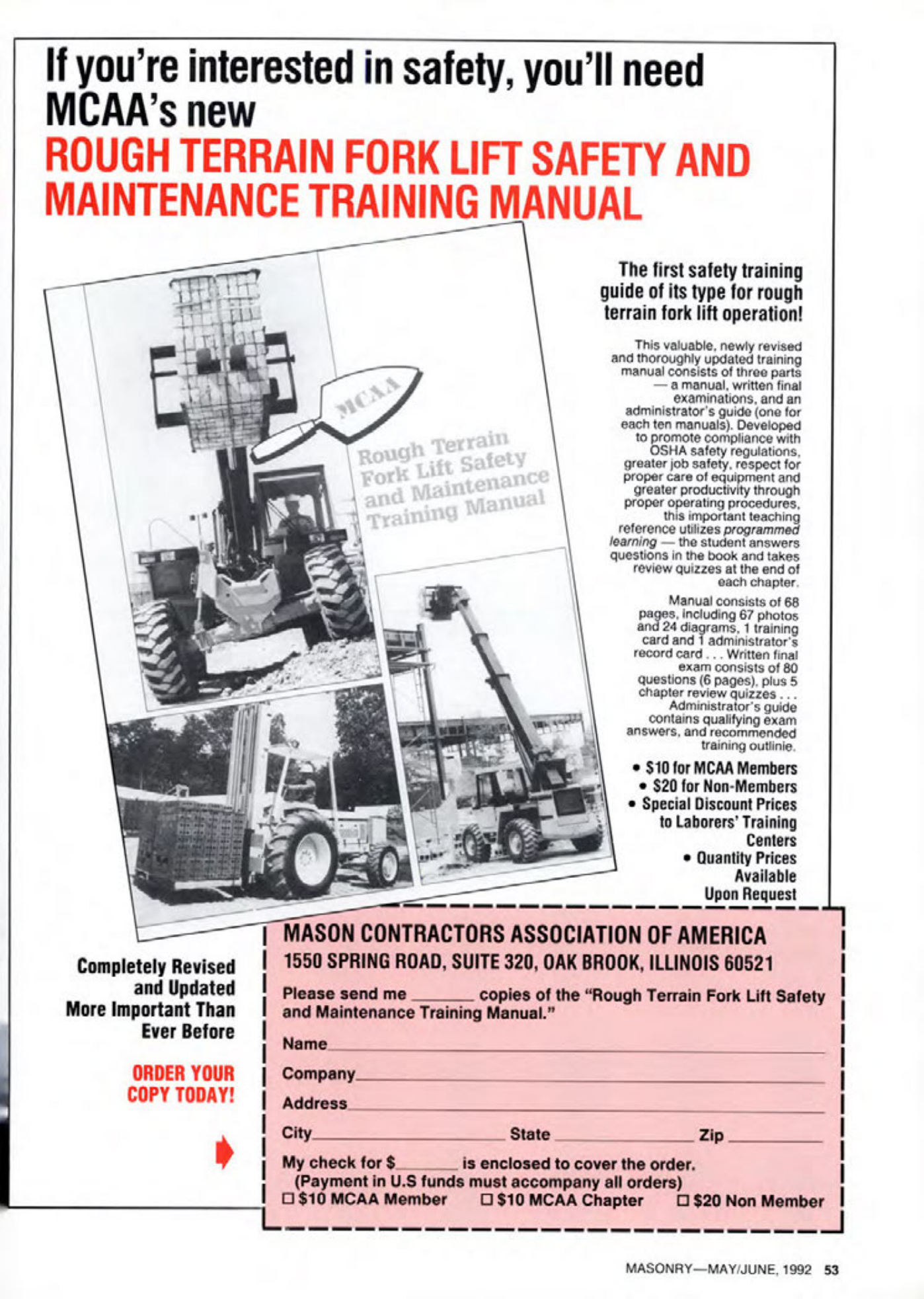 Masonry Magazine June 1992 Page. 53