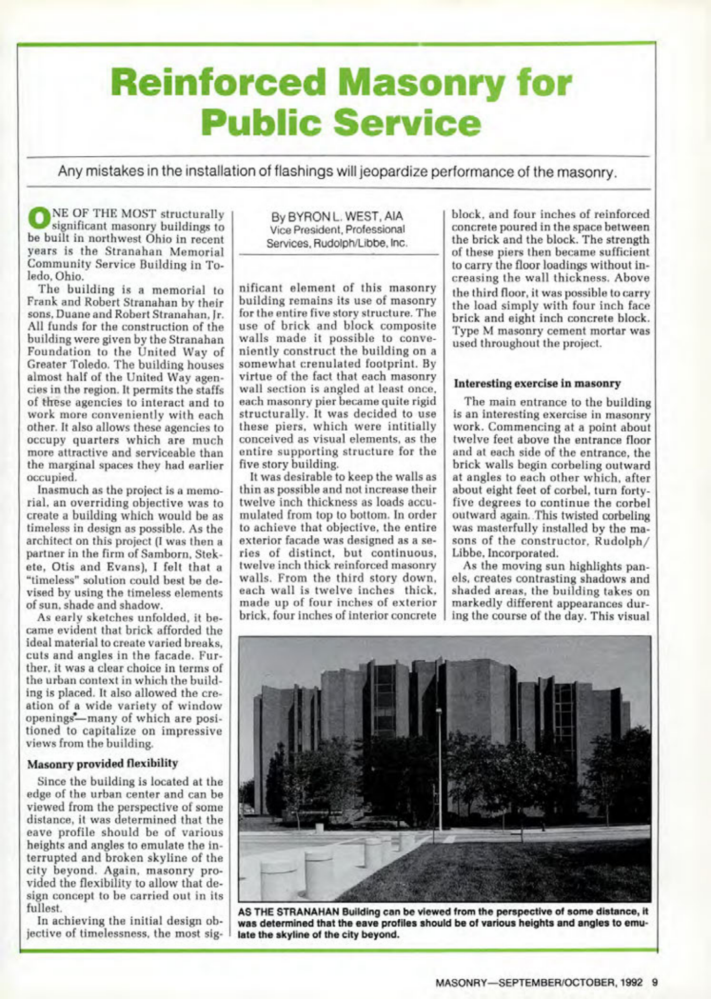 Masonry Magazine October 1992 Page. 9