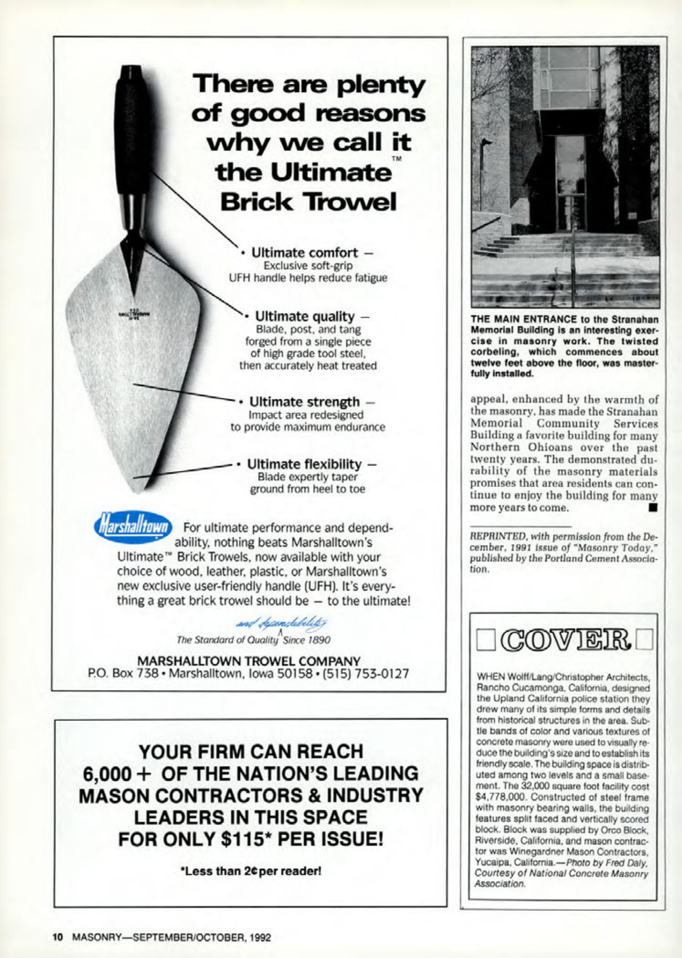 Masonry Magazine October 1992 Page. 10