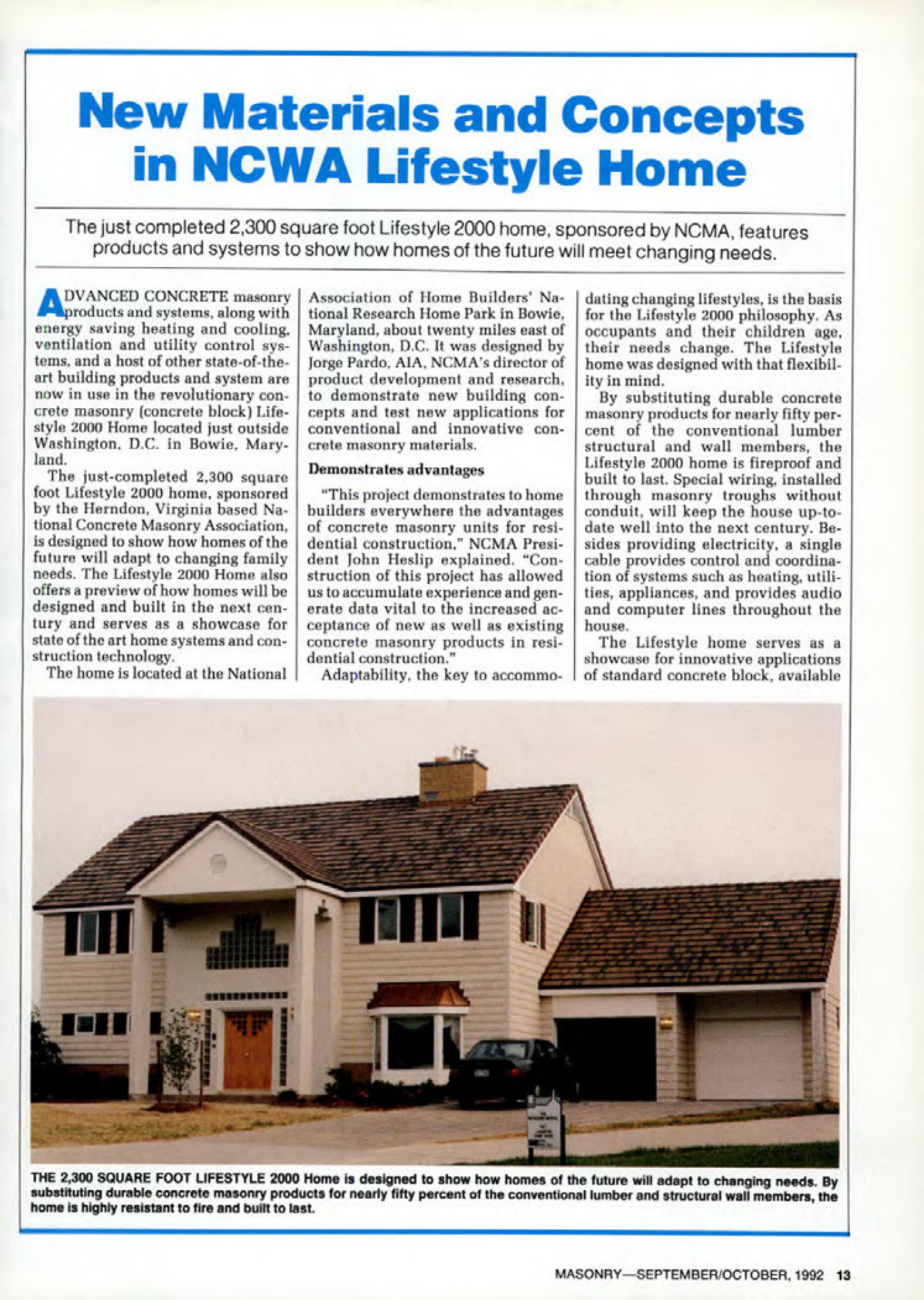 Masonry Magazine October 1992 Page. 13