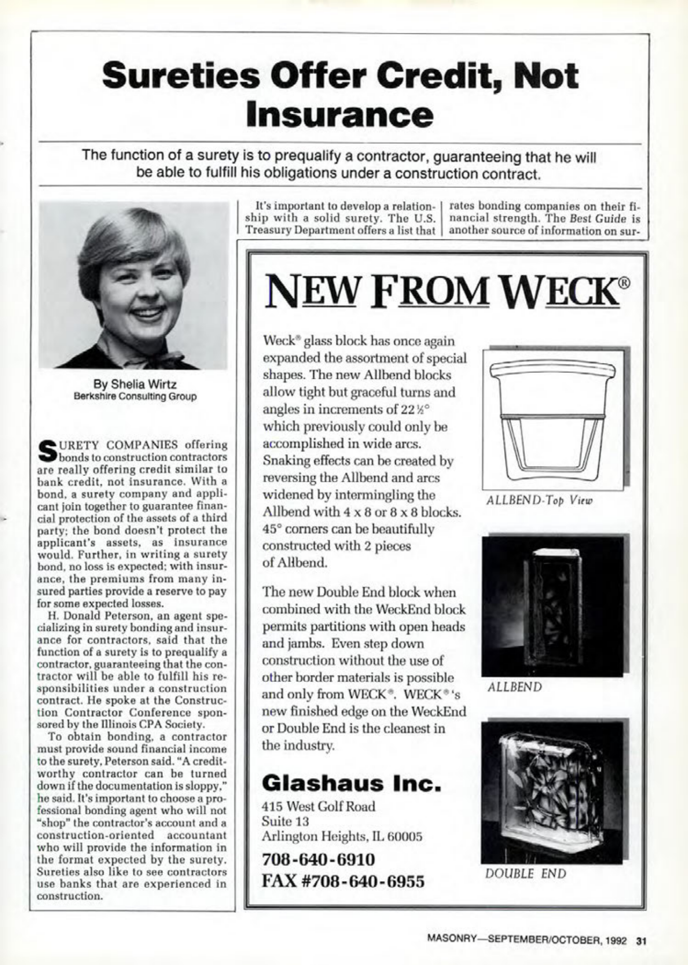 Masonry Magazine October 1992 Page. 31