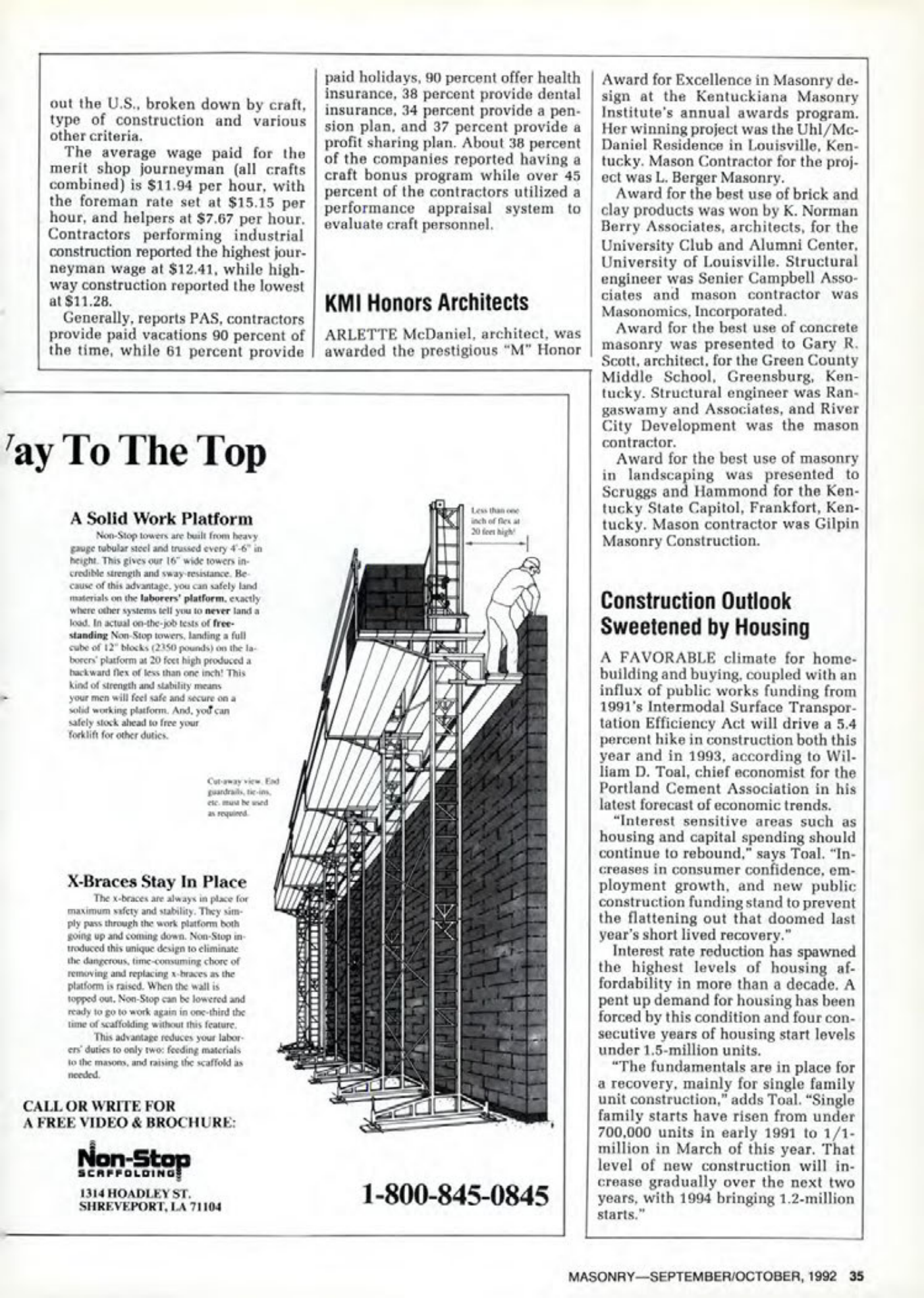 Masonry Magazine October 1992 Page. 35
