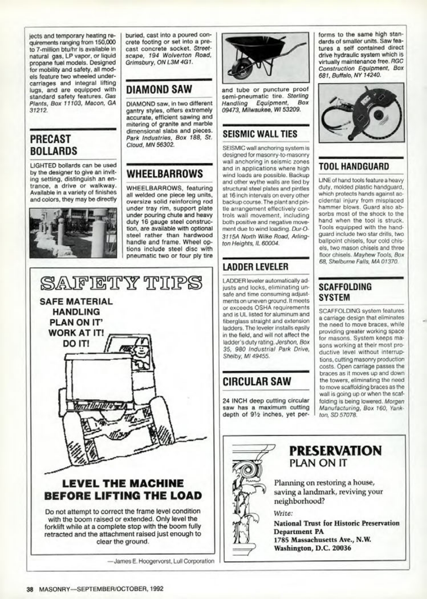 Masonry Magazine October 1992 Page. 38