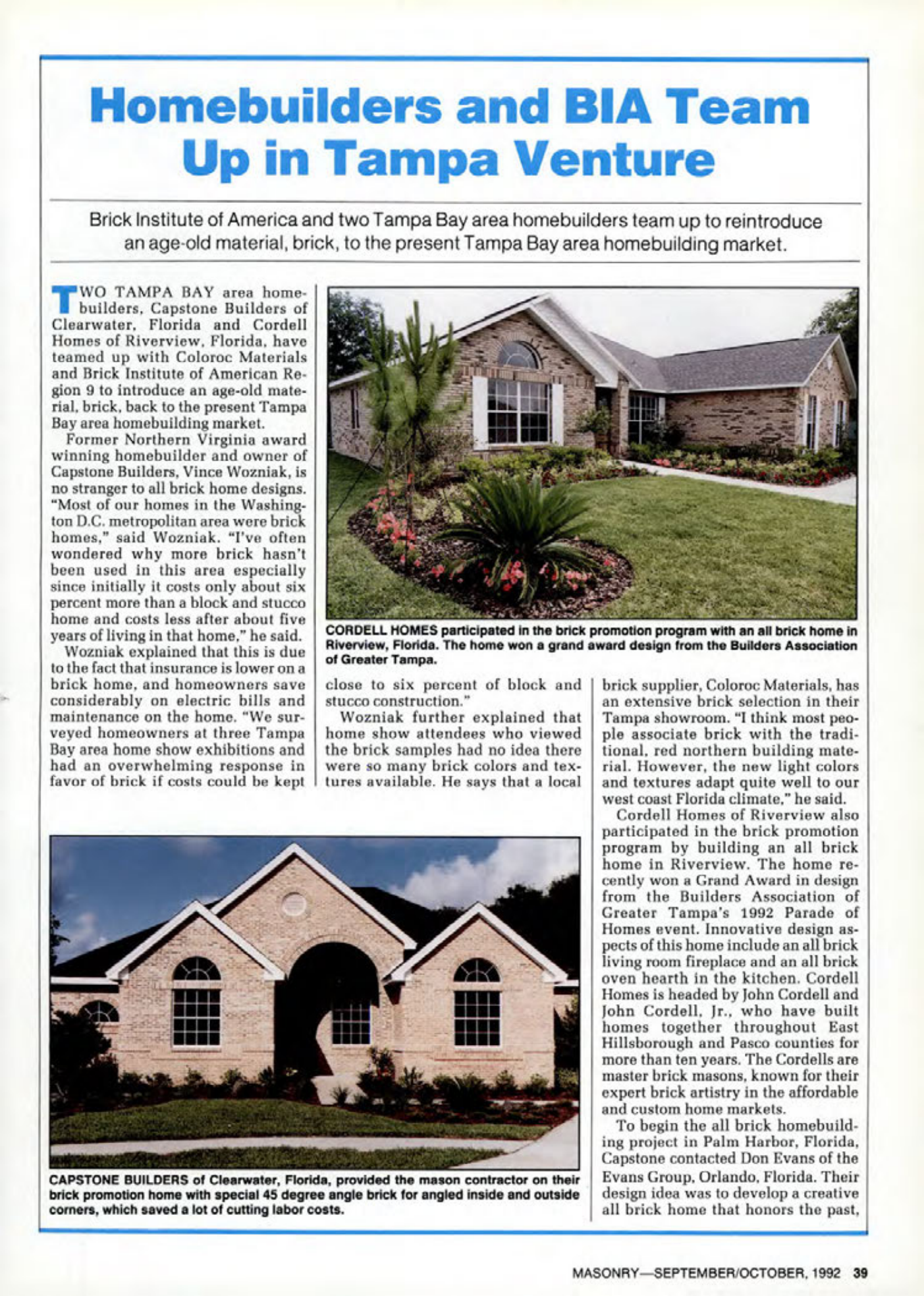 Masonry Magazine October 1992 Page. 39