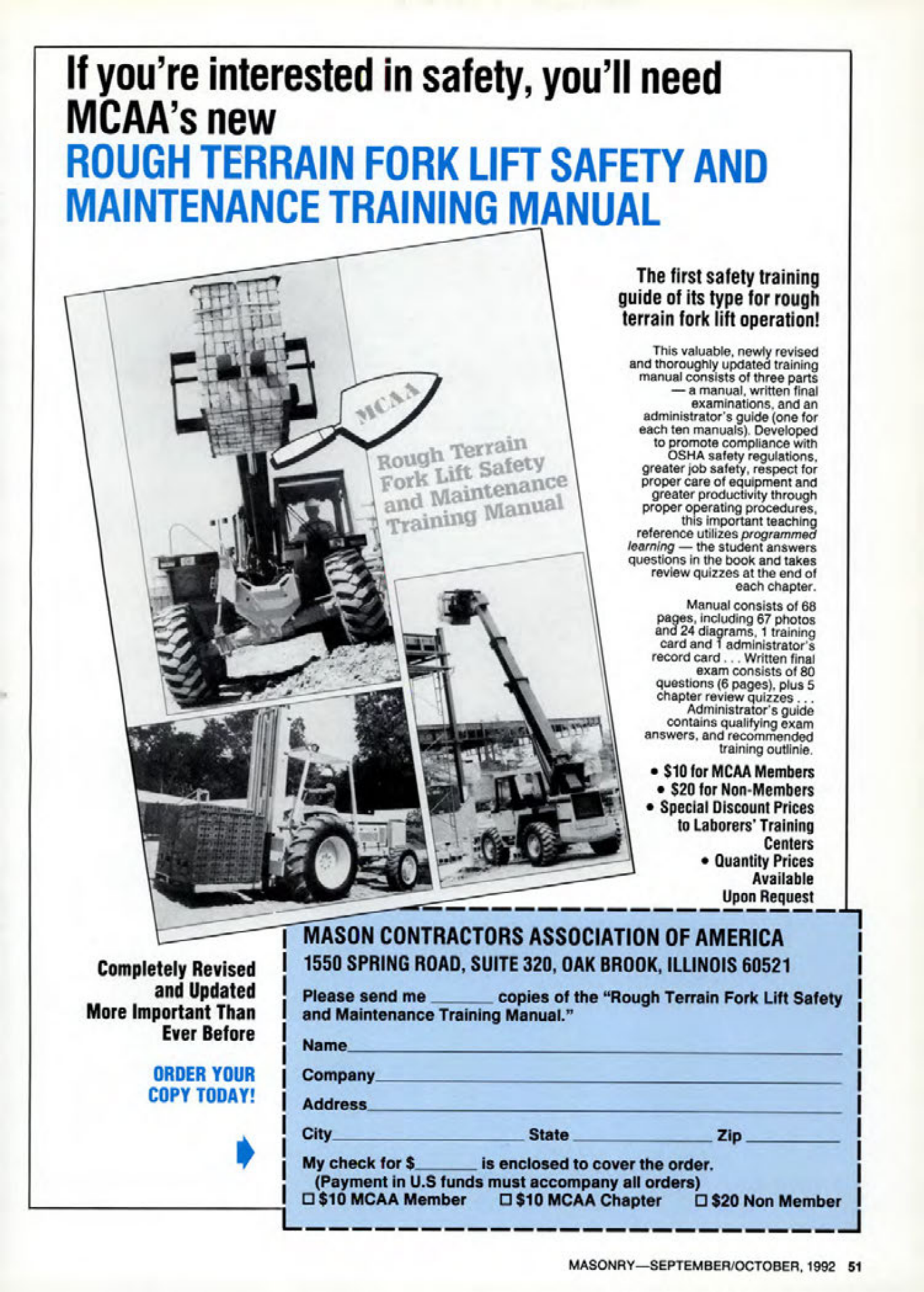 Masonry Magazine October 1992 Page. 51