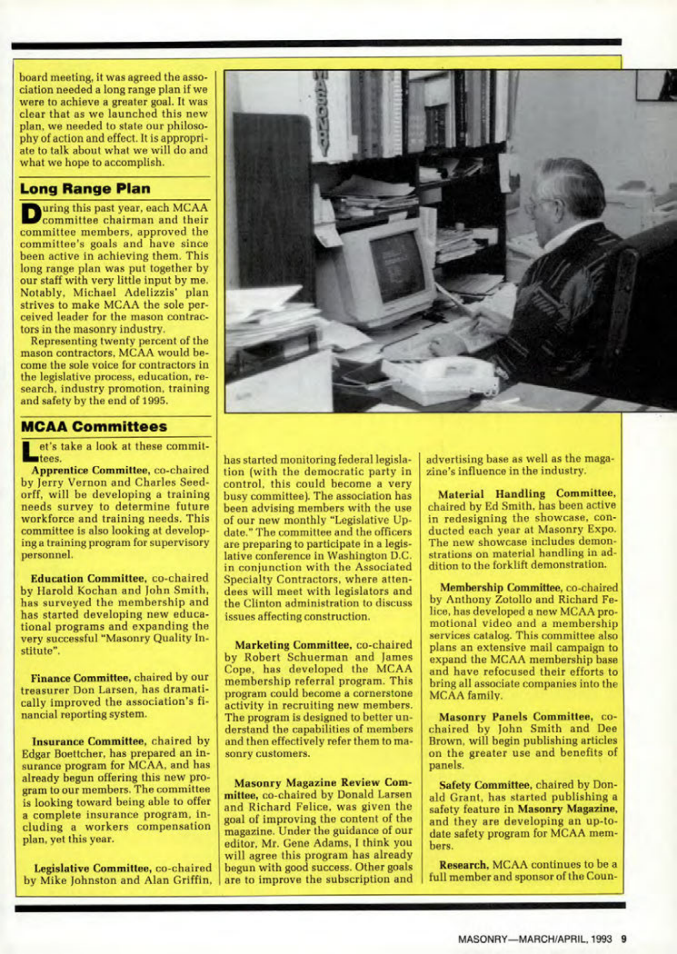 Masonry Magazine April 1993 Page. 9