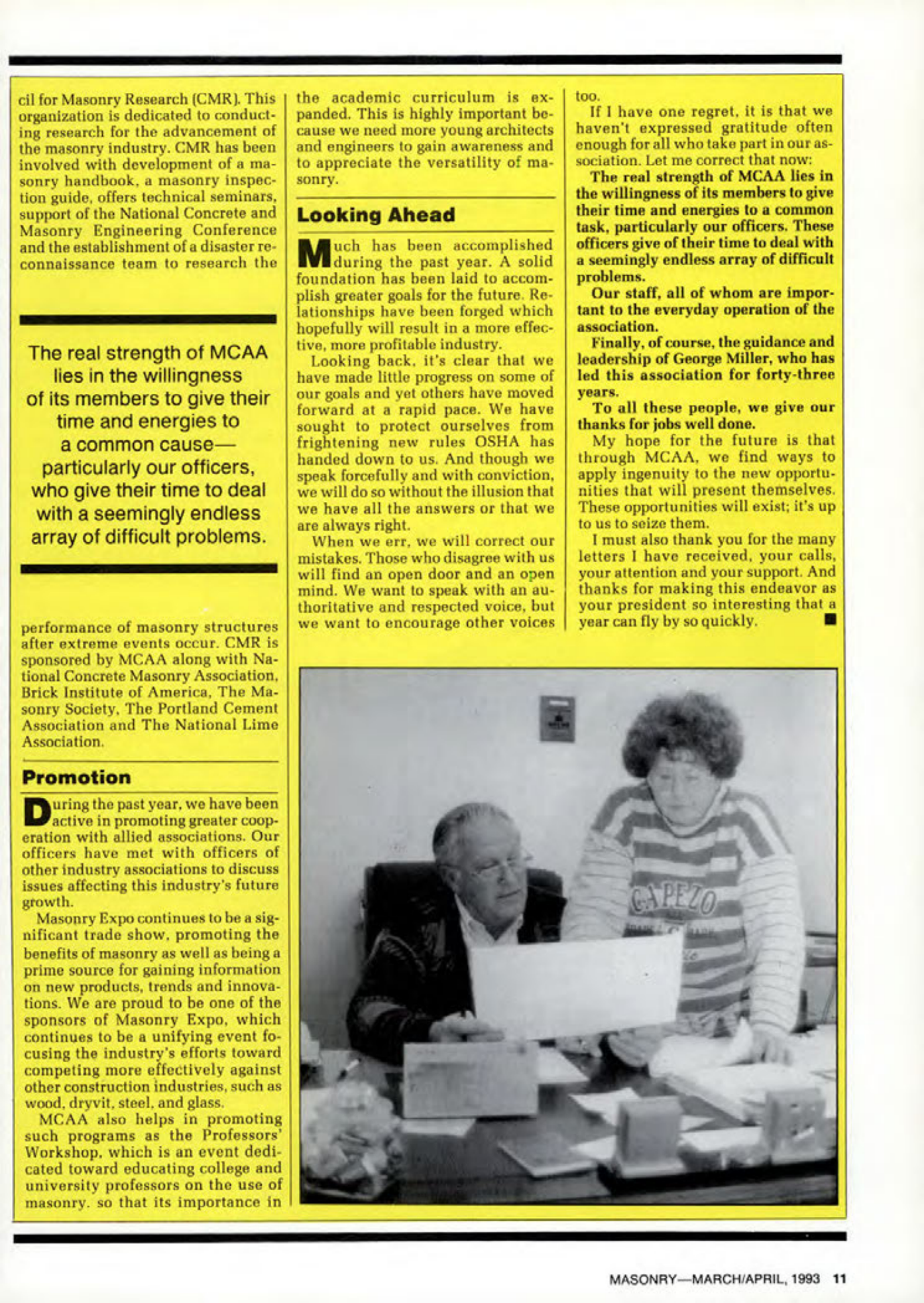 Masonry Magazine April 1993 Page. 11