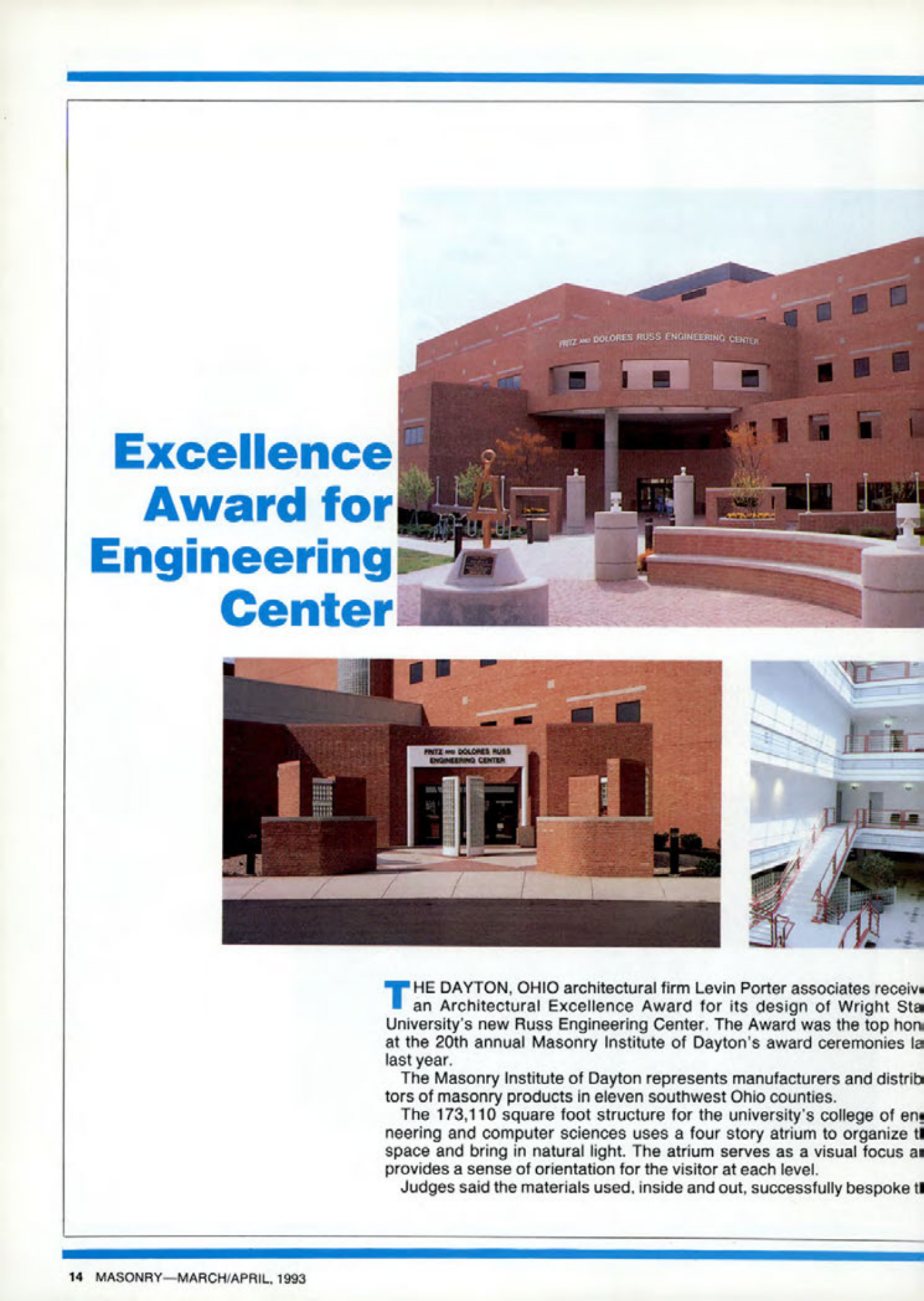 Masonry Magazine April 1993 Page. 14