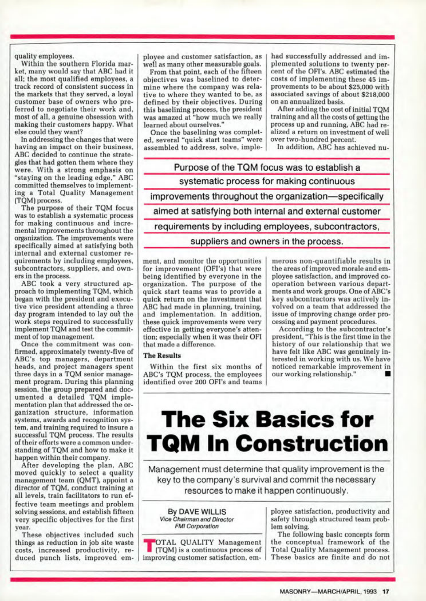 Masonry Magazine April 1993 Page. 17