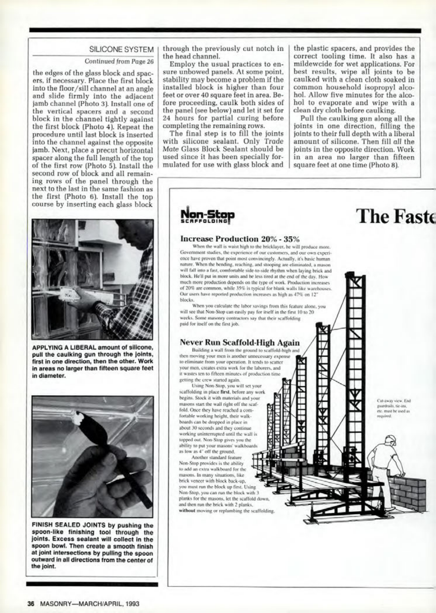 Masonry Magazine April 1993 Page. 36