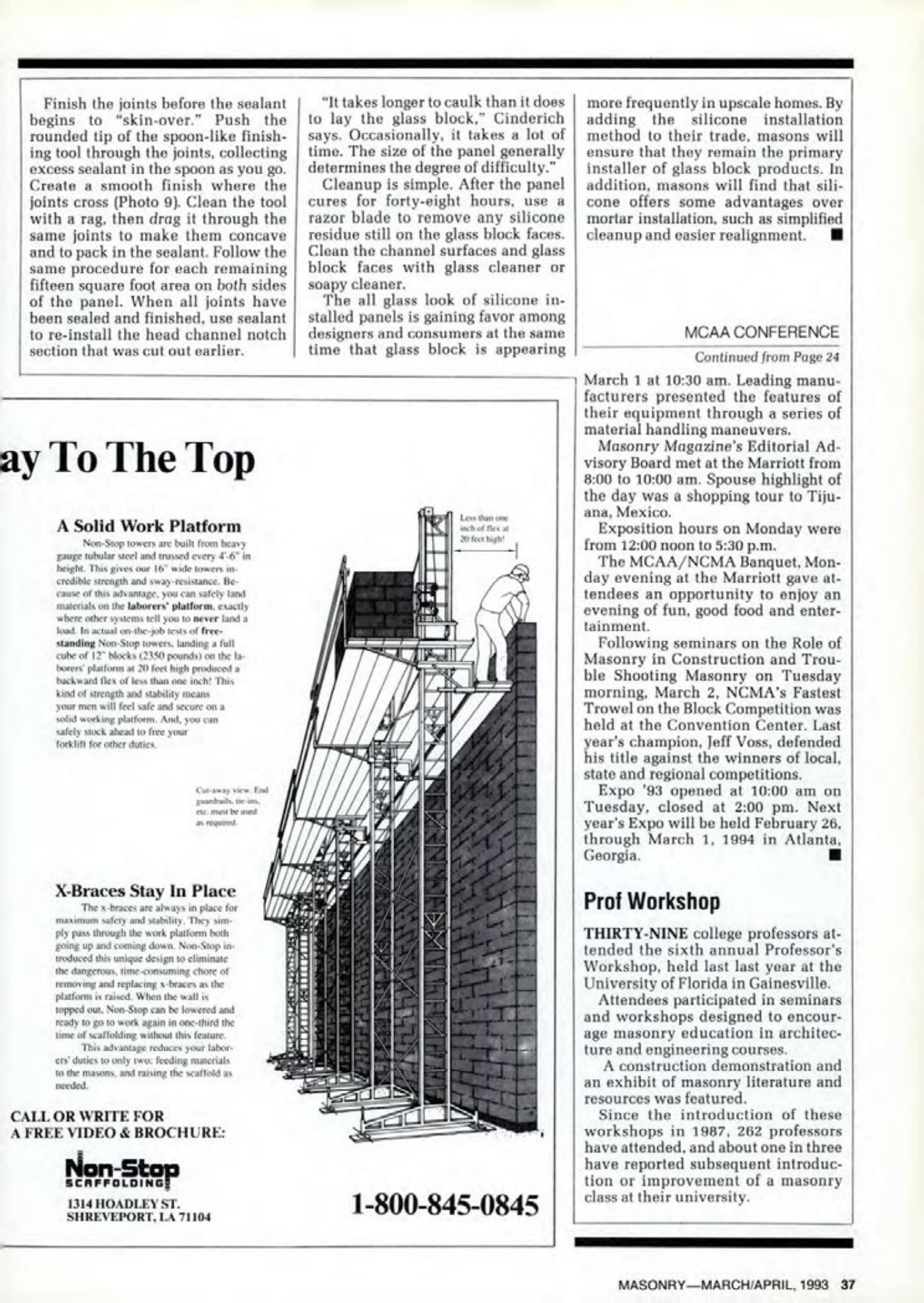 Masonry Magazine April 1993 Page. 37