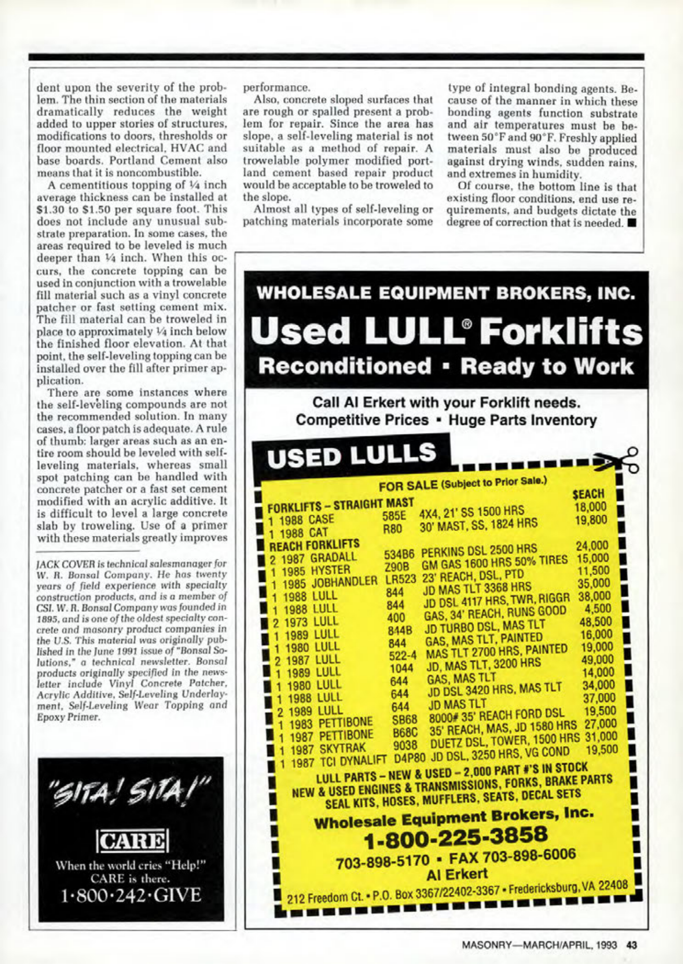 Masonry Magazine April 1993 Page. 43