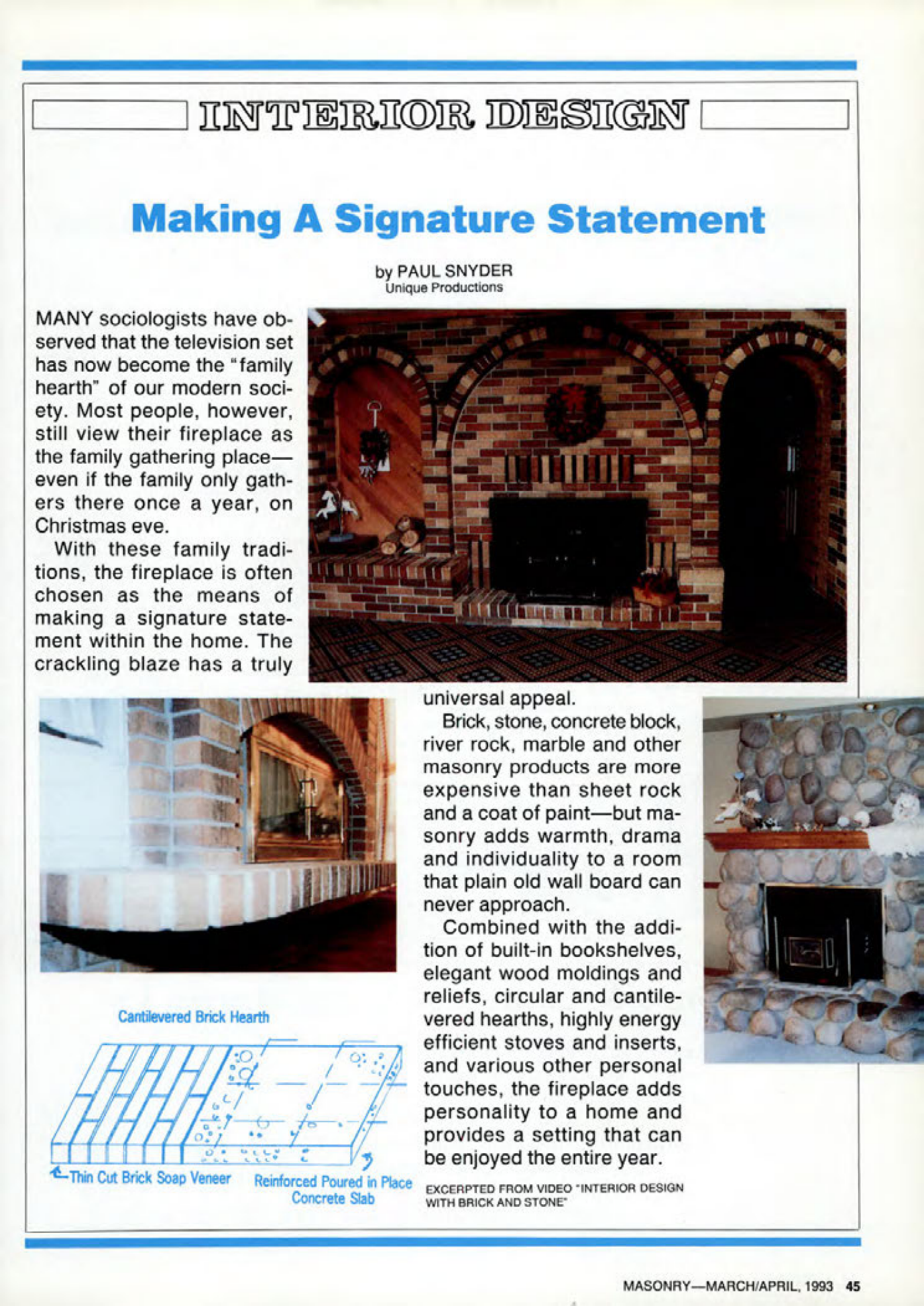 Masonry Magazine April 1993 Page. 45