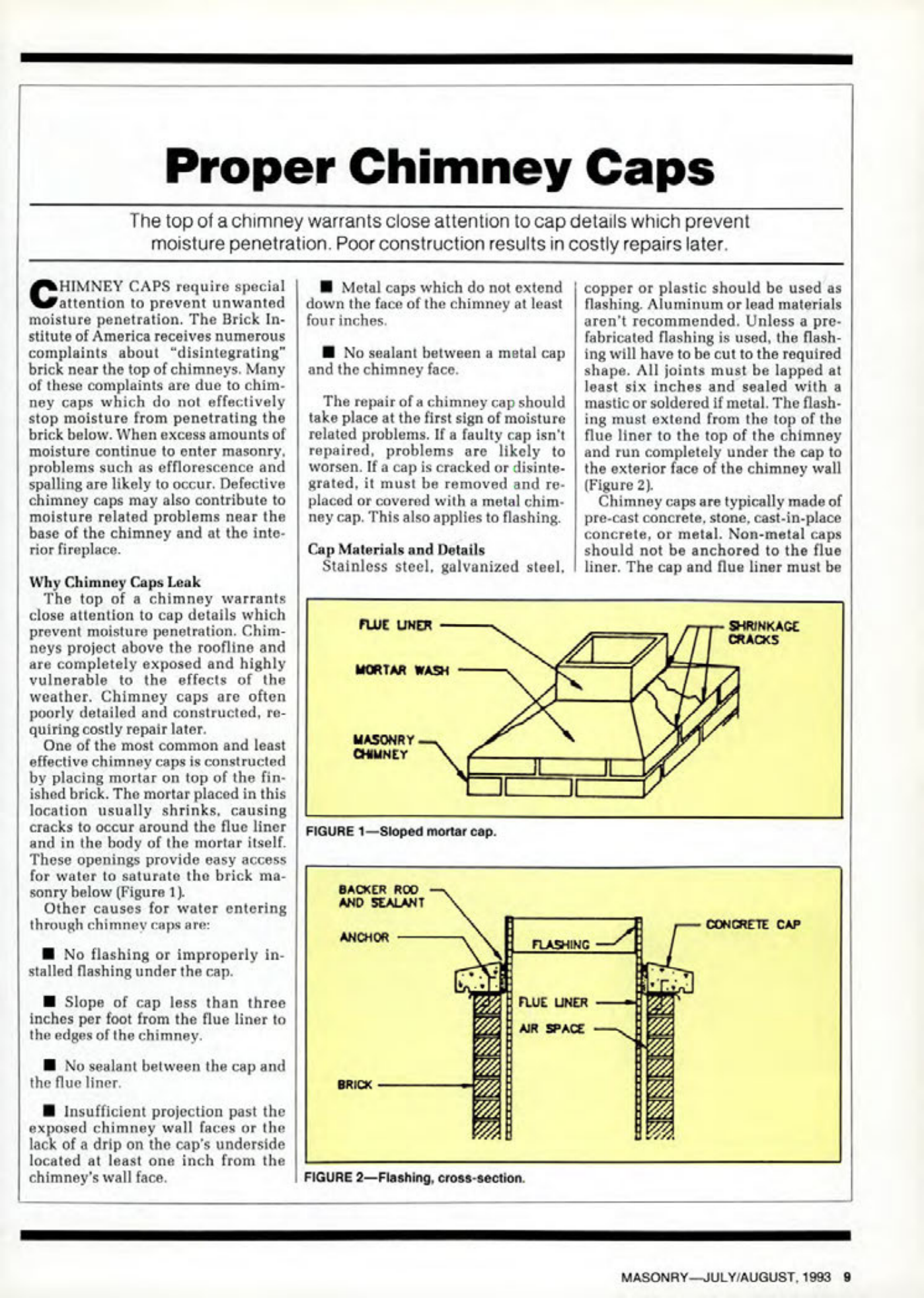 Masonry Magazine August 1993 Page. 9