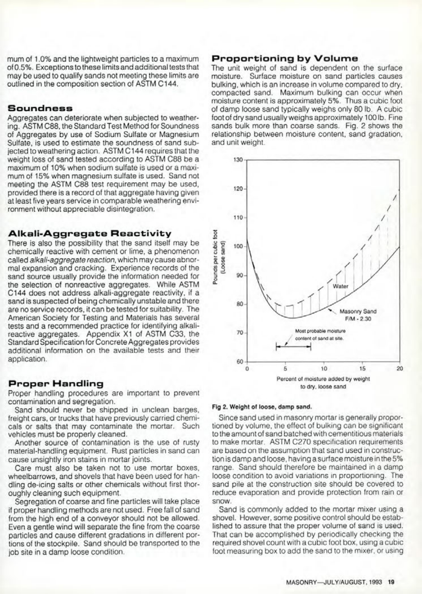 Masonry Magazine August 1993 Page. 19