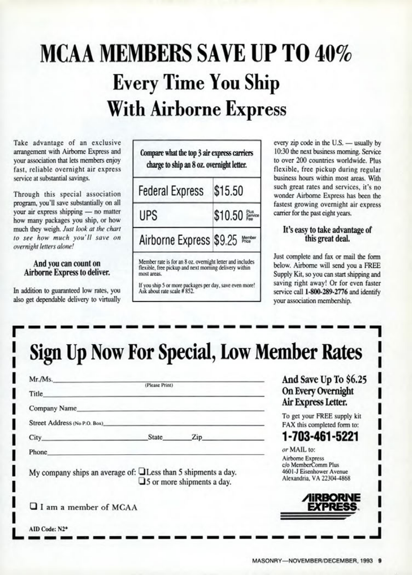 Masonry Magazine December 1993 Page. 9