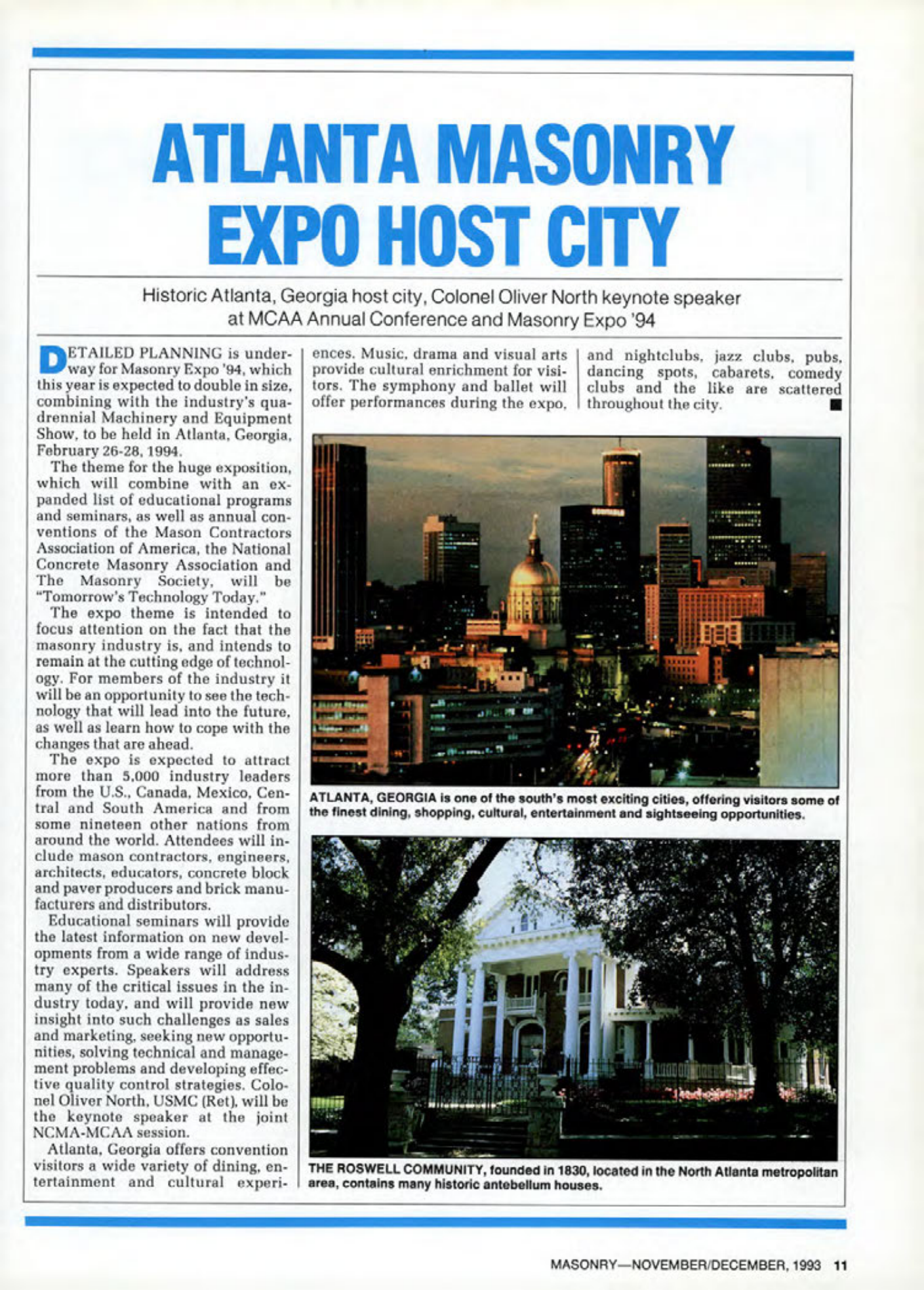 Masonry Magazine December 1993 Page. 11
