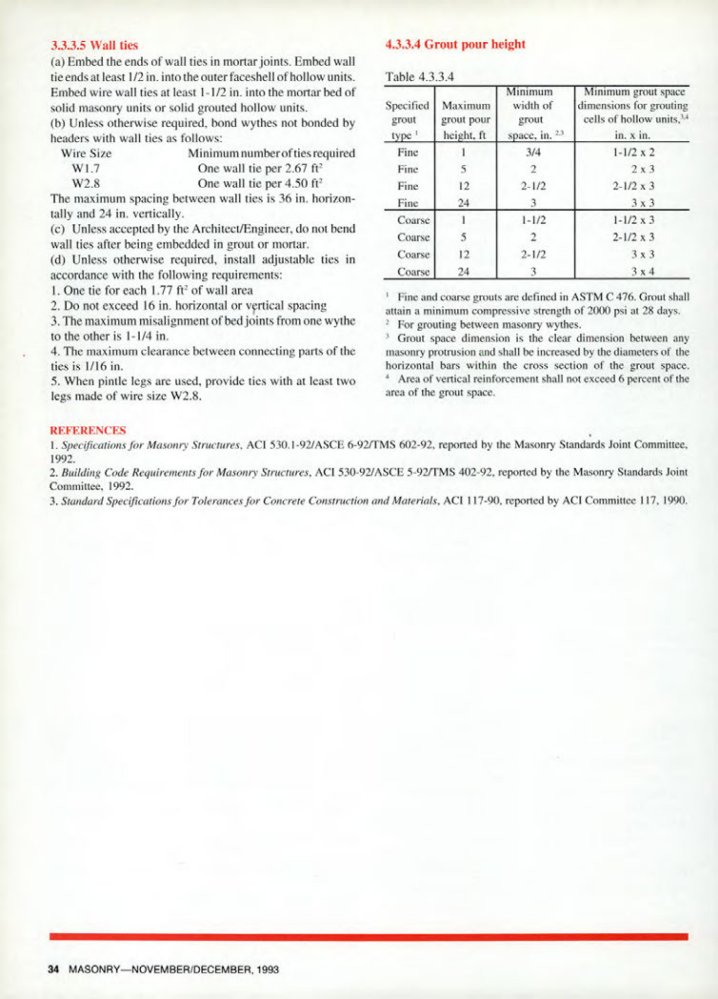 Masonry Magazine December 1993 Page. 34