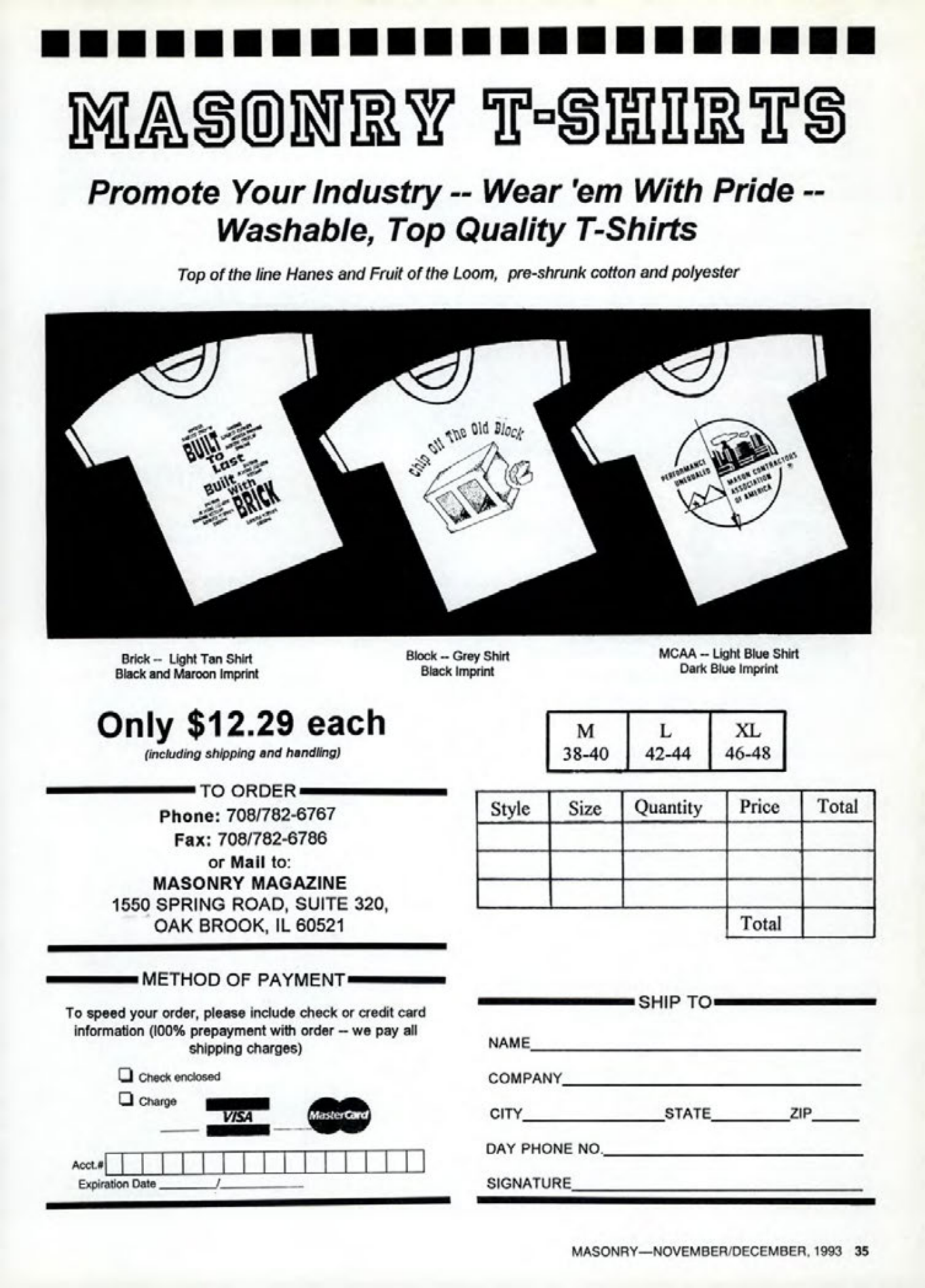 Masonry Magazine December 1993 Page. 35