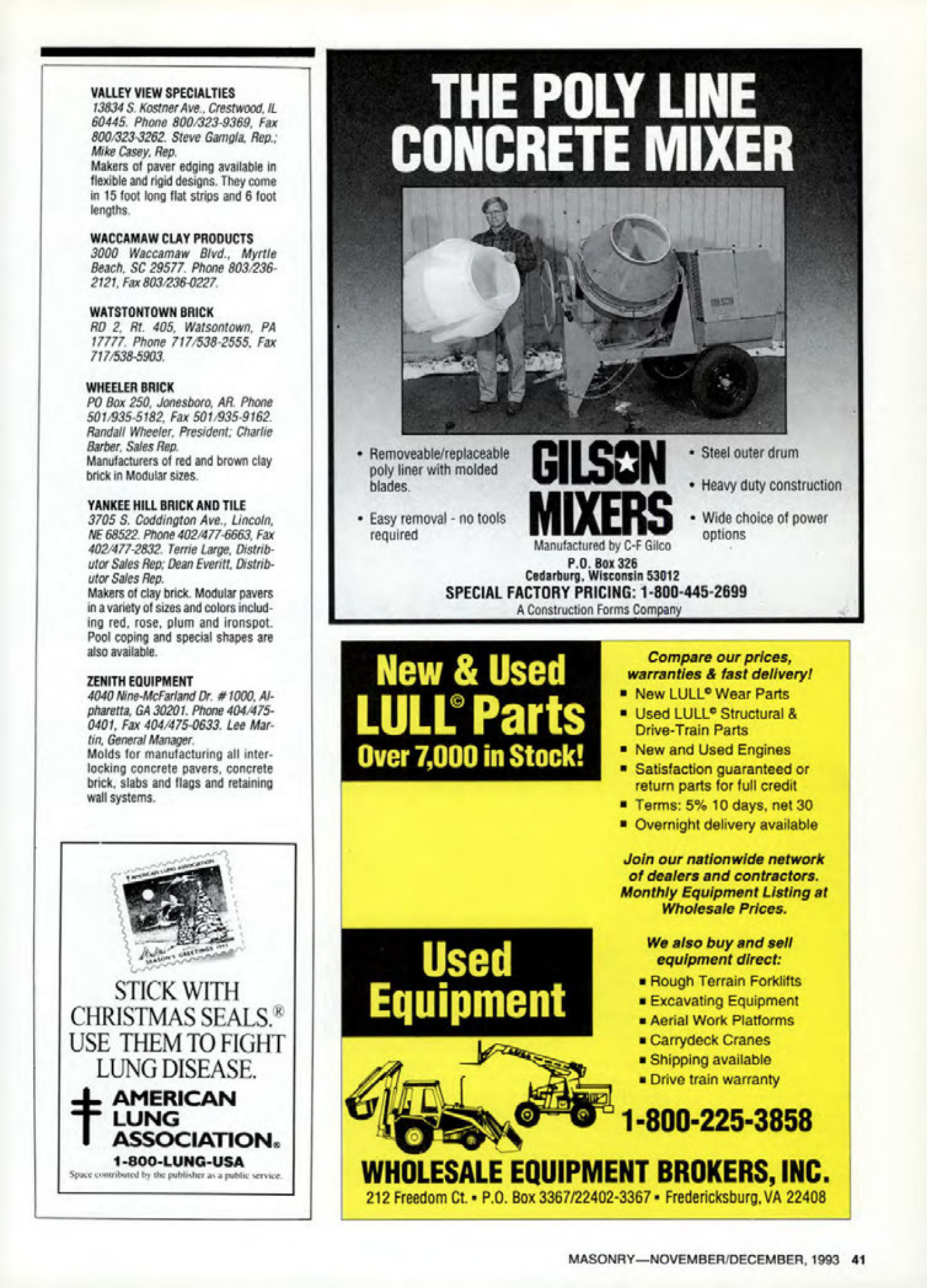 Masonry Magazine December 1993 Page. 41