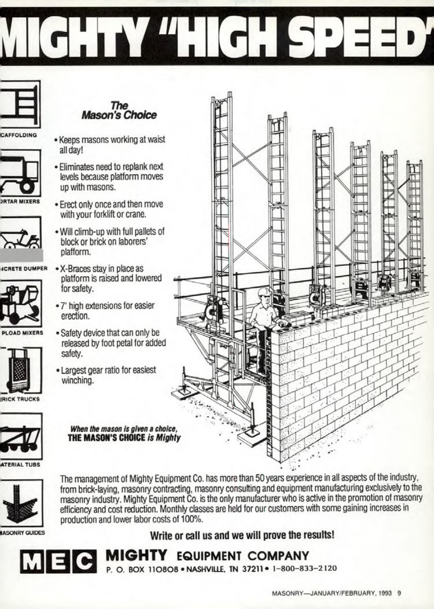 Masonry Magazine February 1993 Page. 9