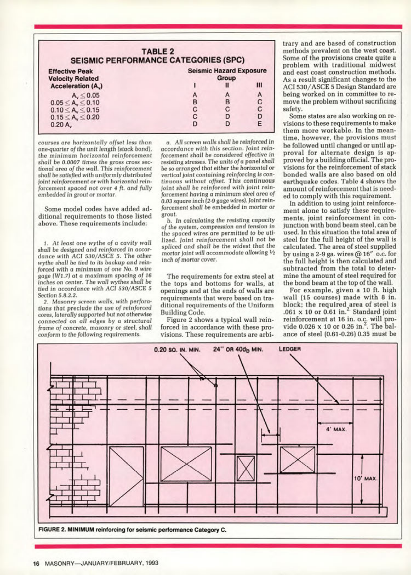 Masonry Magazine February 1993 Page. 16