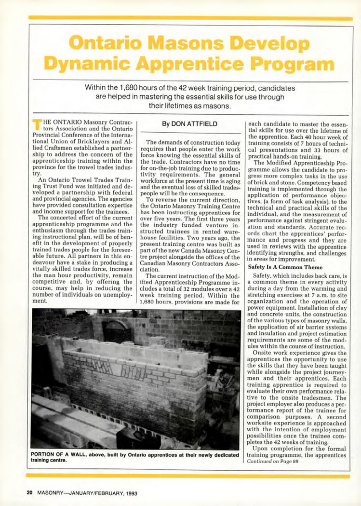 Masonry Magazine February 1993 Page. 20