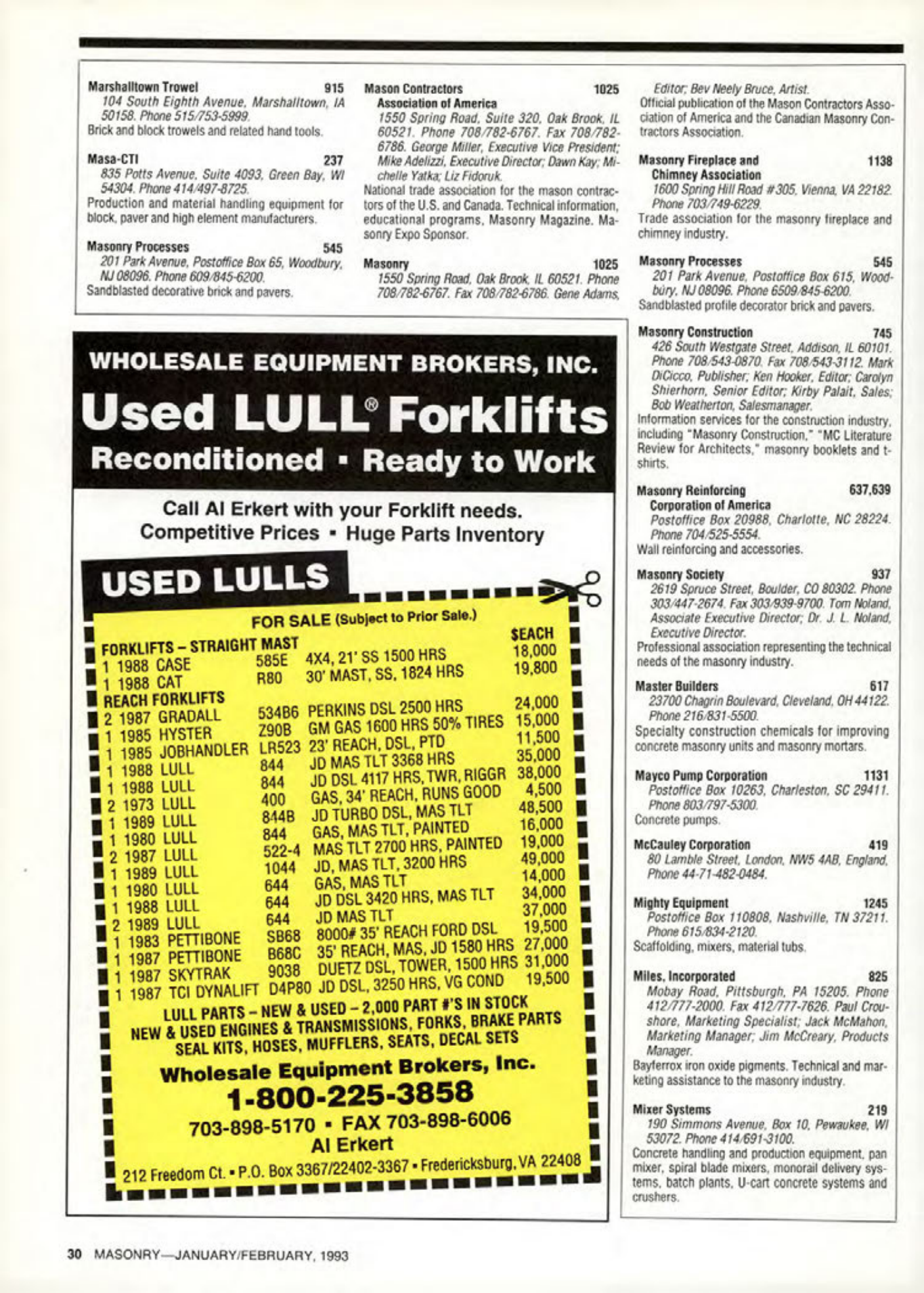 Masonry Magazine February 1993 Page. 30