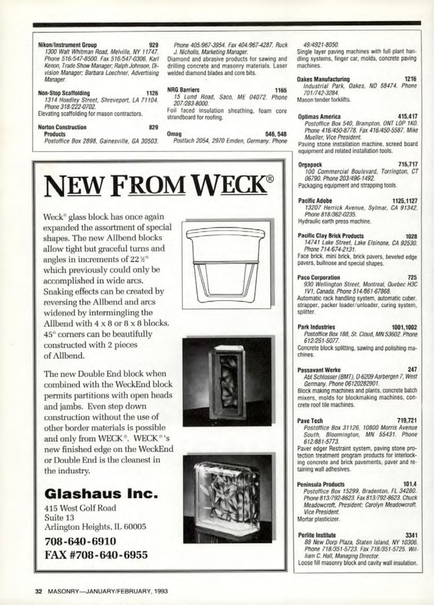 Masonry Magazine February 1993 Page. 32