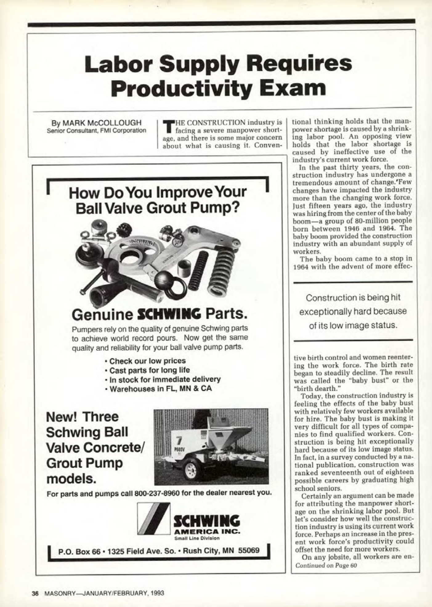Masonry Magazine February 1993 Page. 36