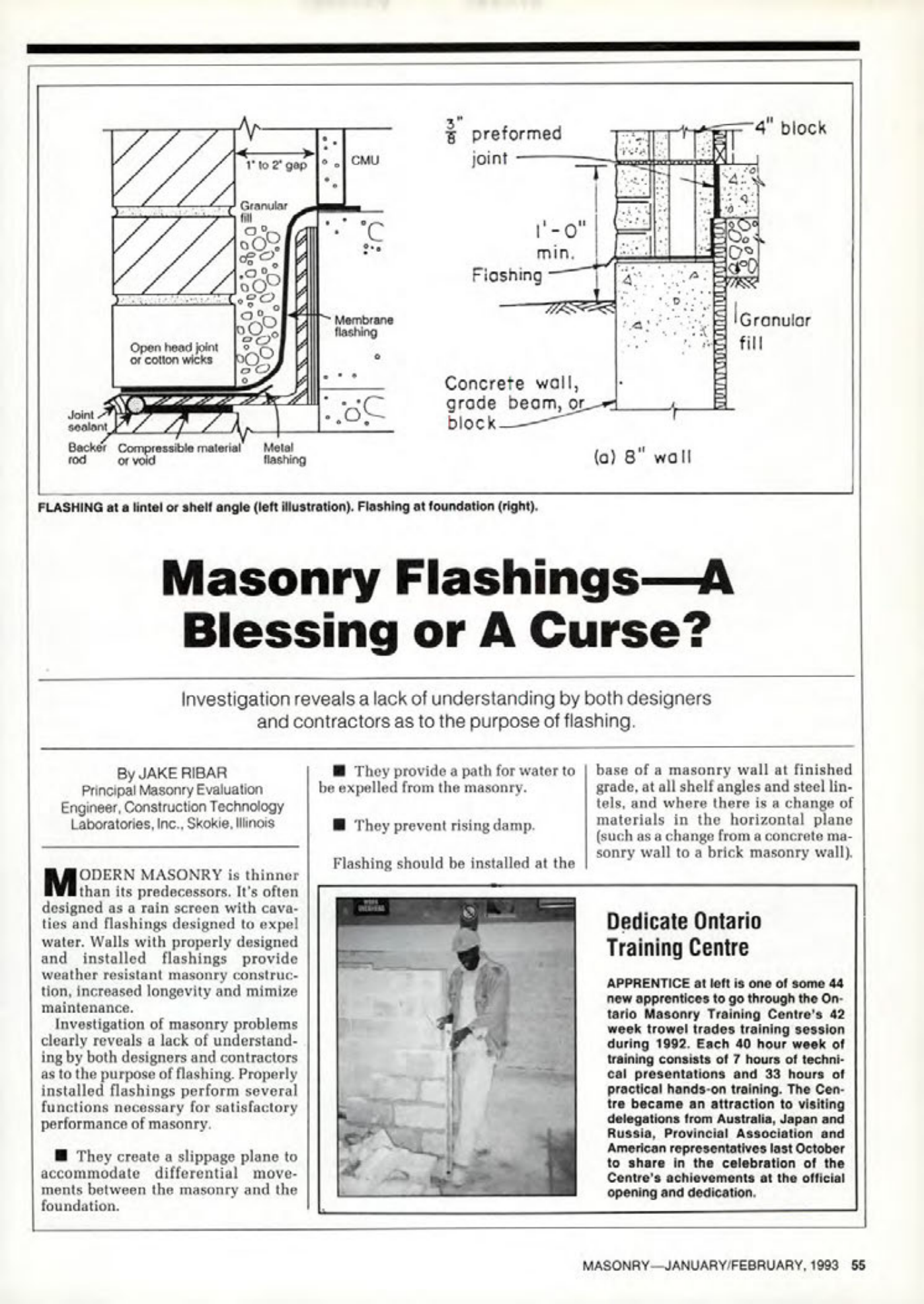 Masonry Magazine February 1993 Page. 55