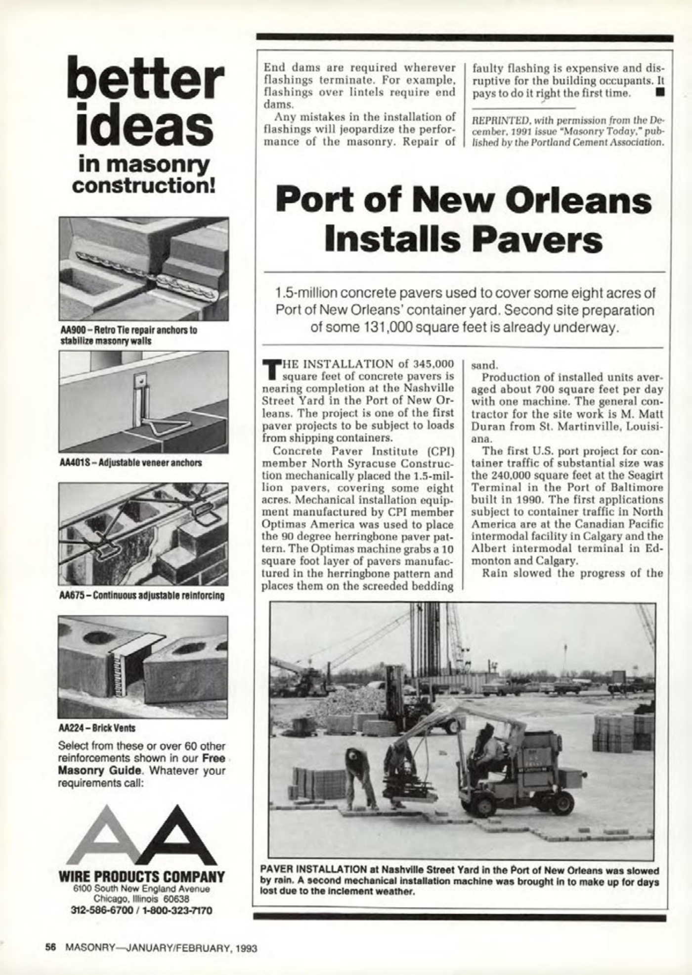 Masonry Magazine February 1993 Page. 56