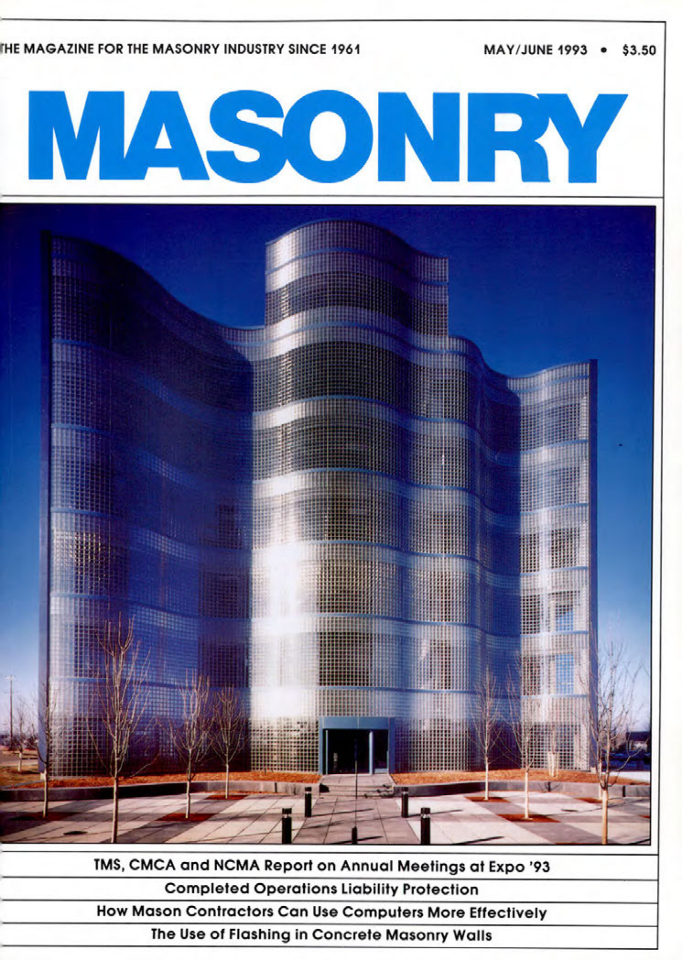 Masonry Magazine June 1993 Page. 1