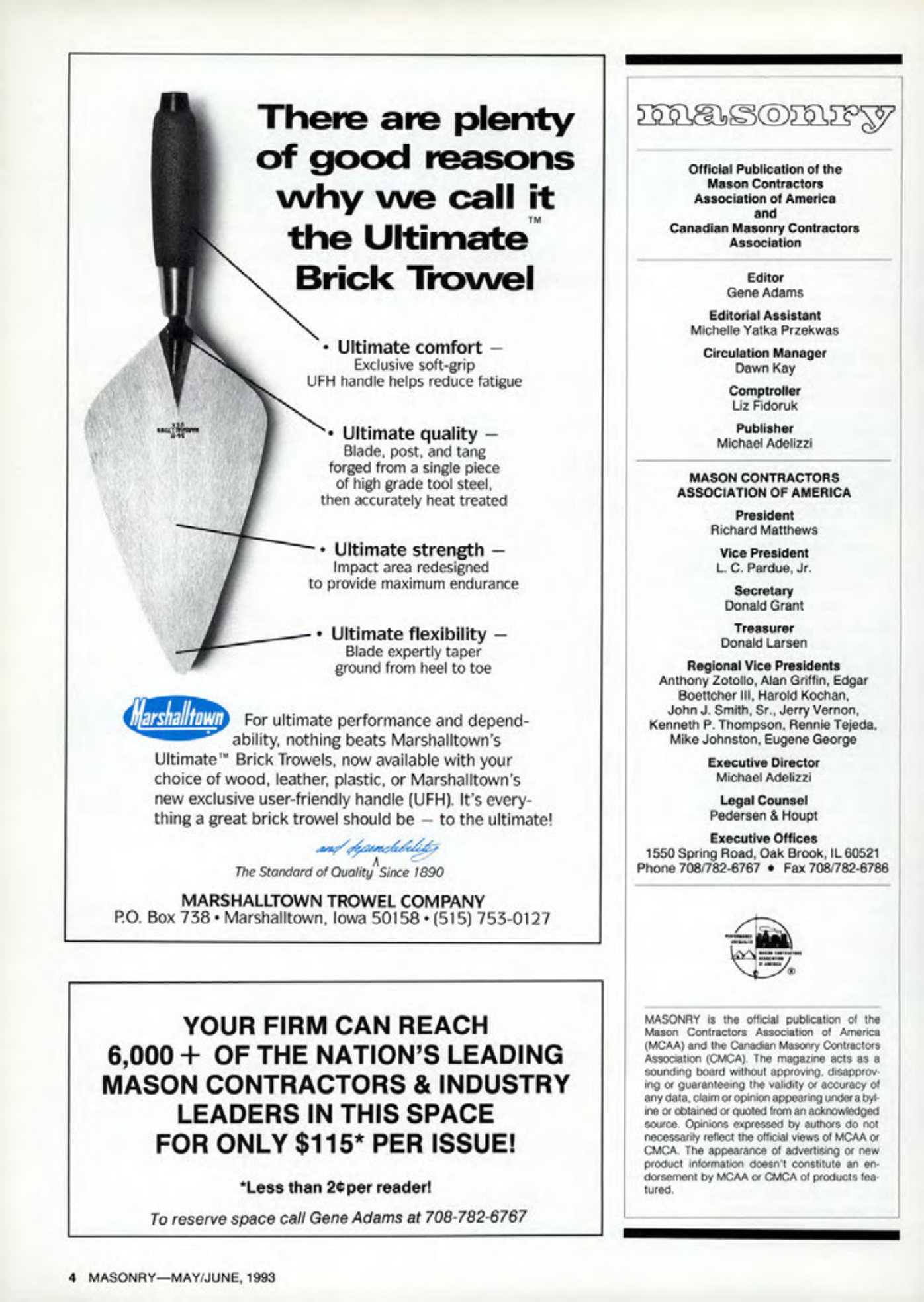 Masonry Magazine June 1993 Page. 4