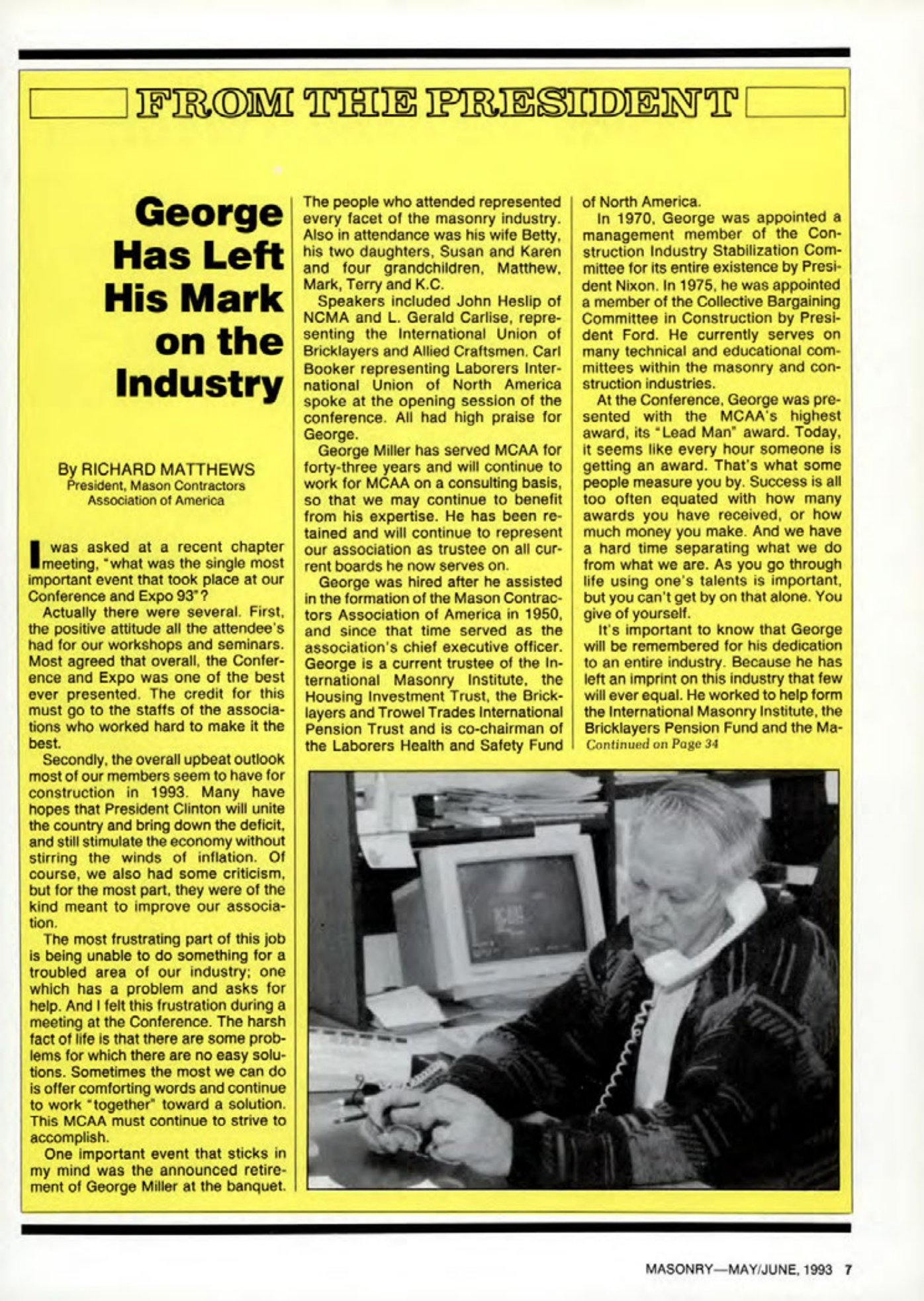 Masonry Magazine June 1993 Page. 7