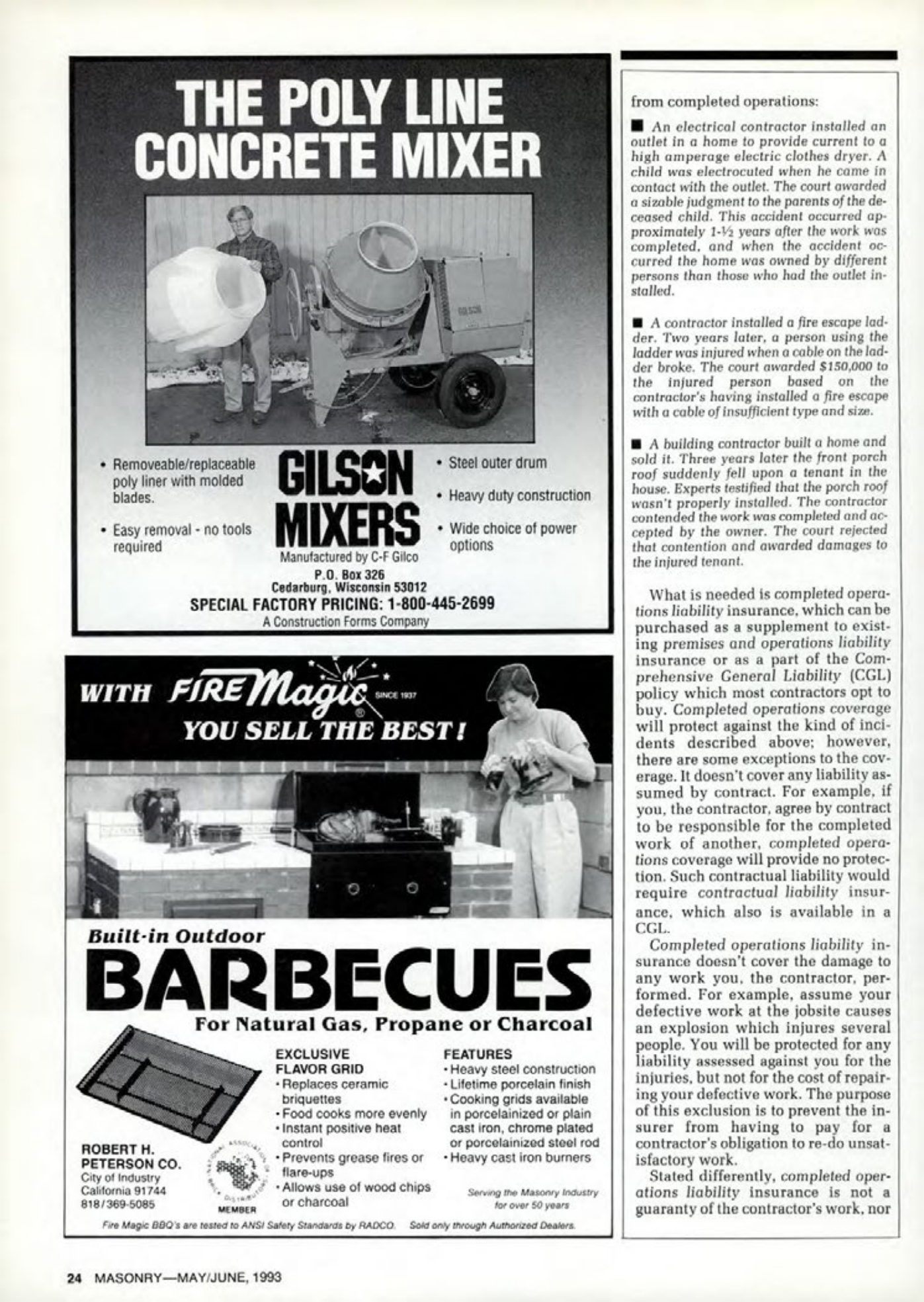 Masonry Magazine June 1993 Page. 24
