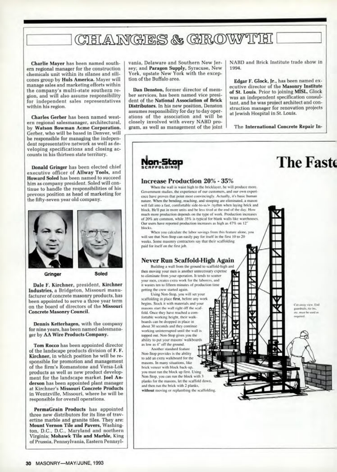 Masonry Magazine June 1993 Page. 30