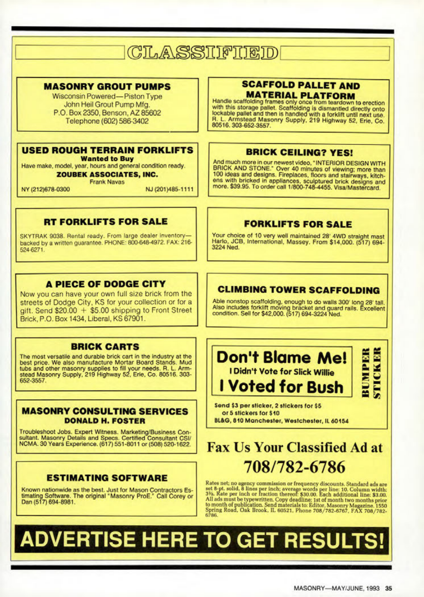Masonry Magazine June 1993 Page. 35