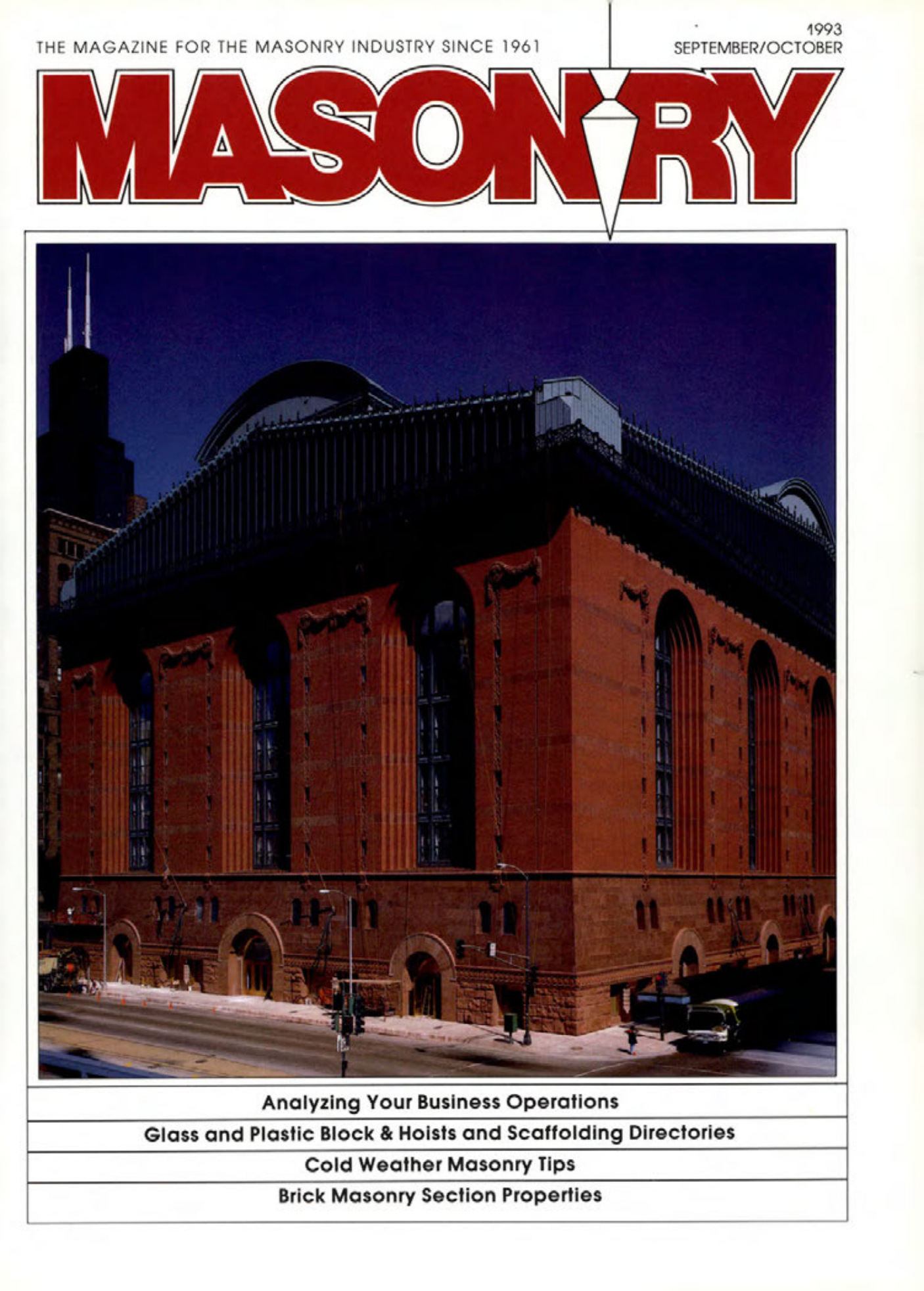 Masonry Magazine October 1993 Page. 1