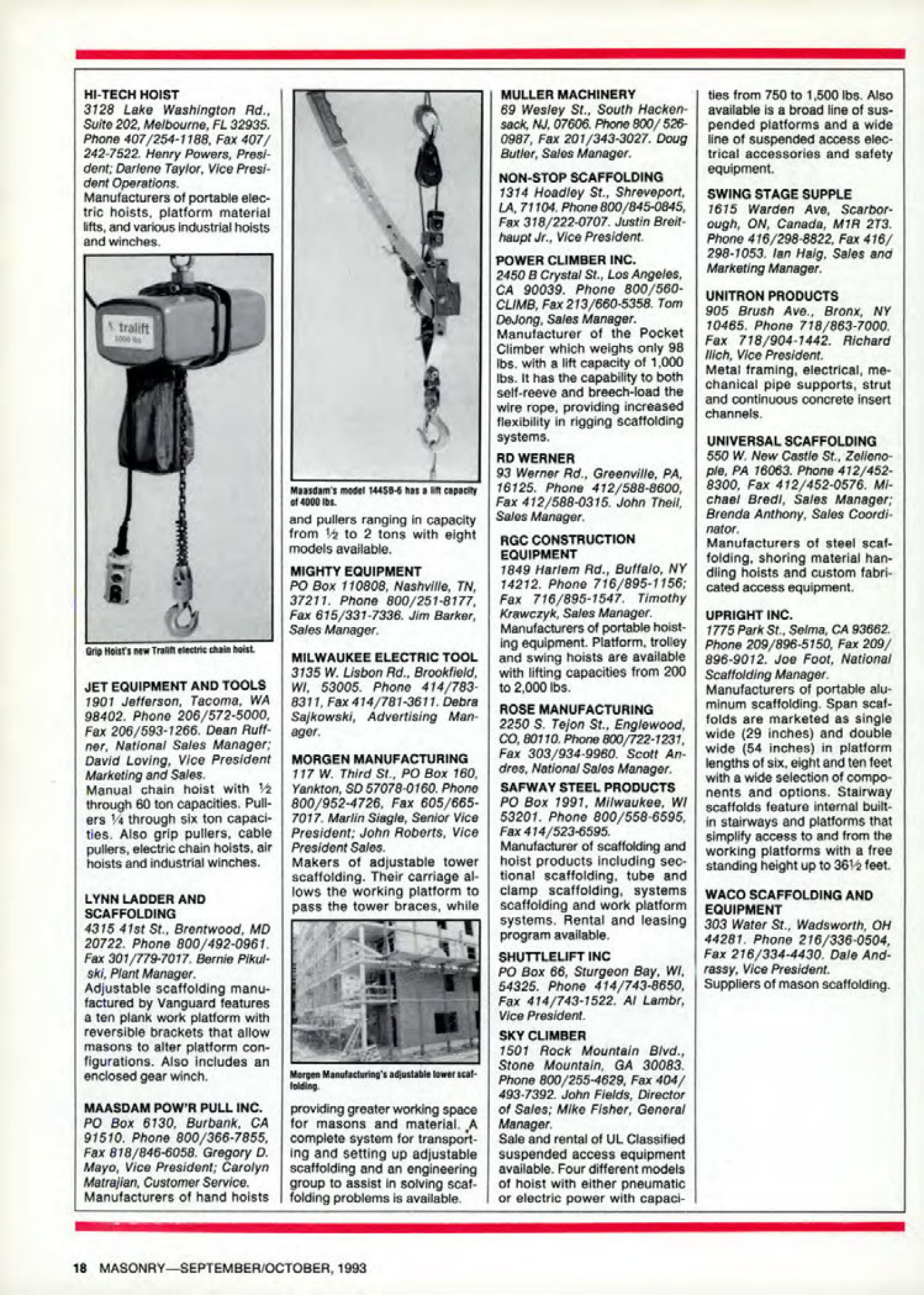 Masonry Magazine October 1993 Page. 18