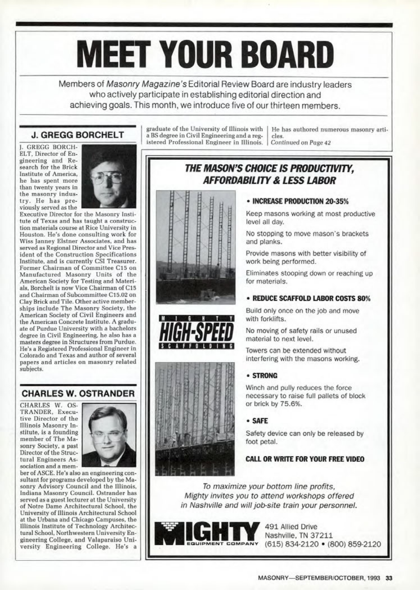Masonry Magazine October 1993 Page. 33