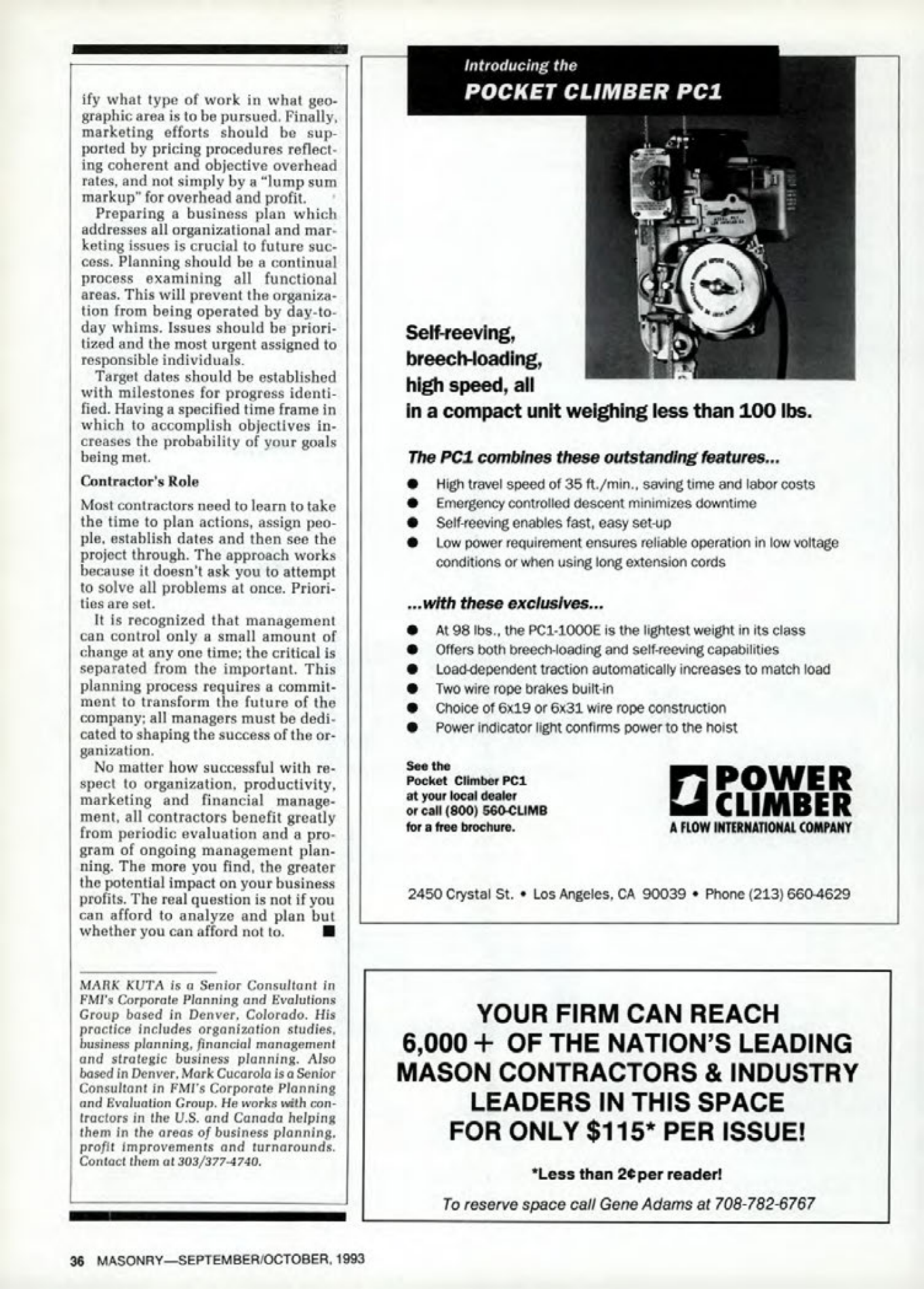 Masonry Magazine October 1993 Page. 36