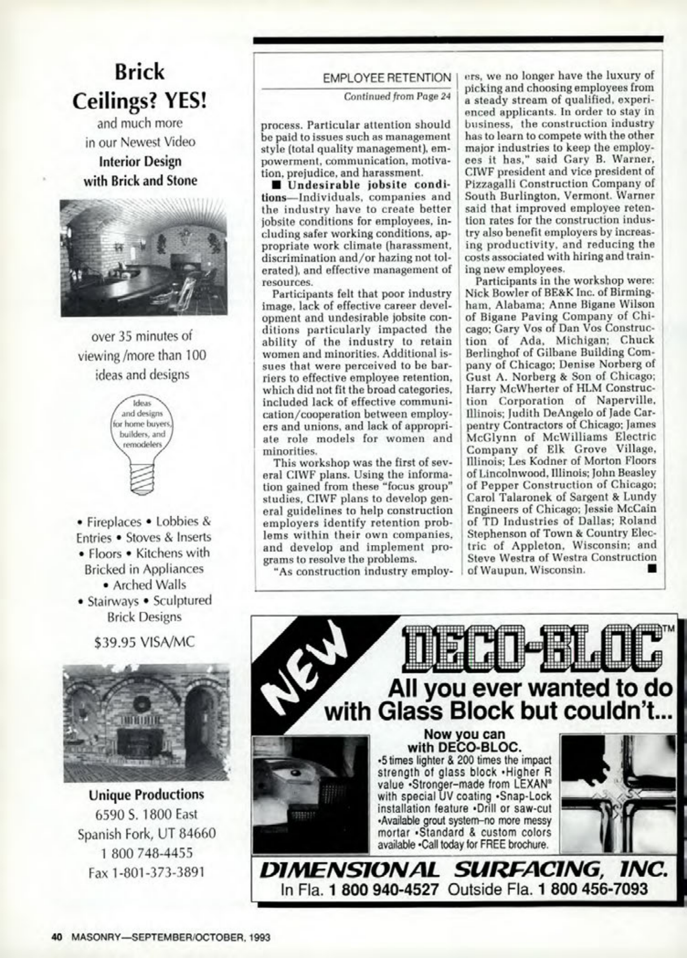 Masonry Magazine October 1993 Page. 40