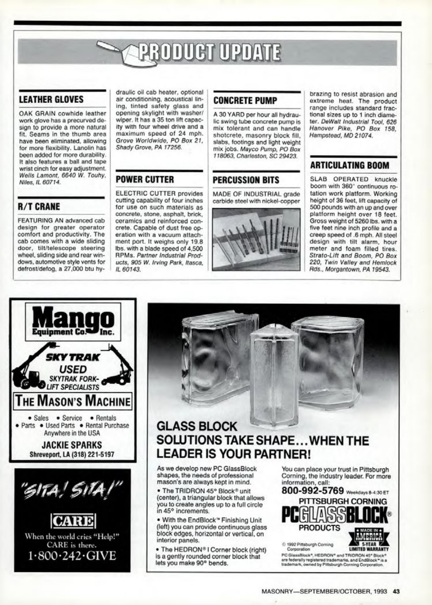 Masonry Magazine October 1993 Page. 43