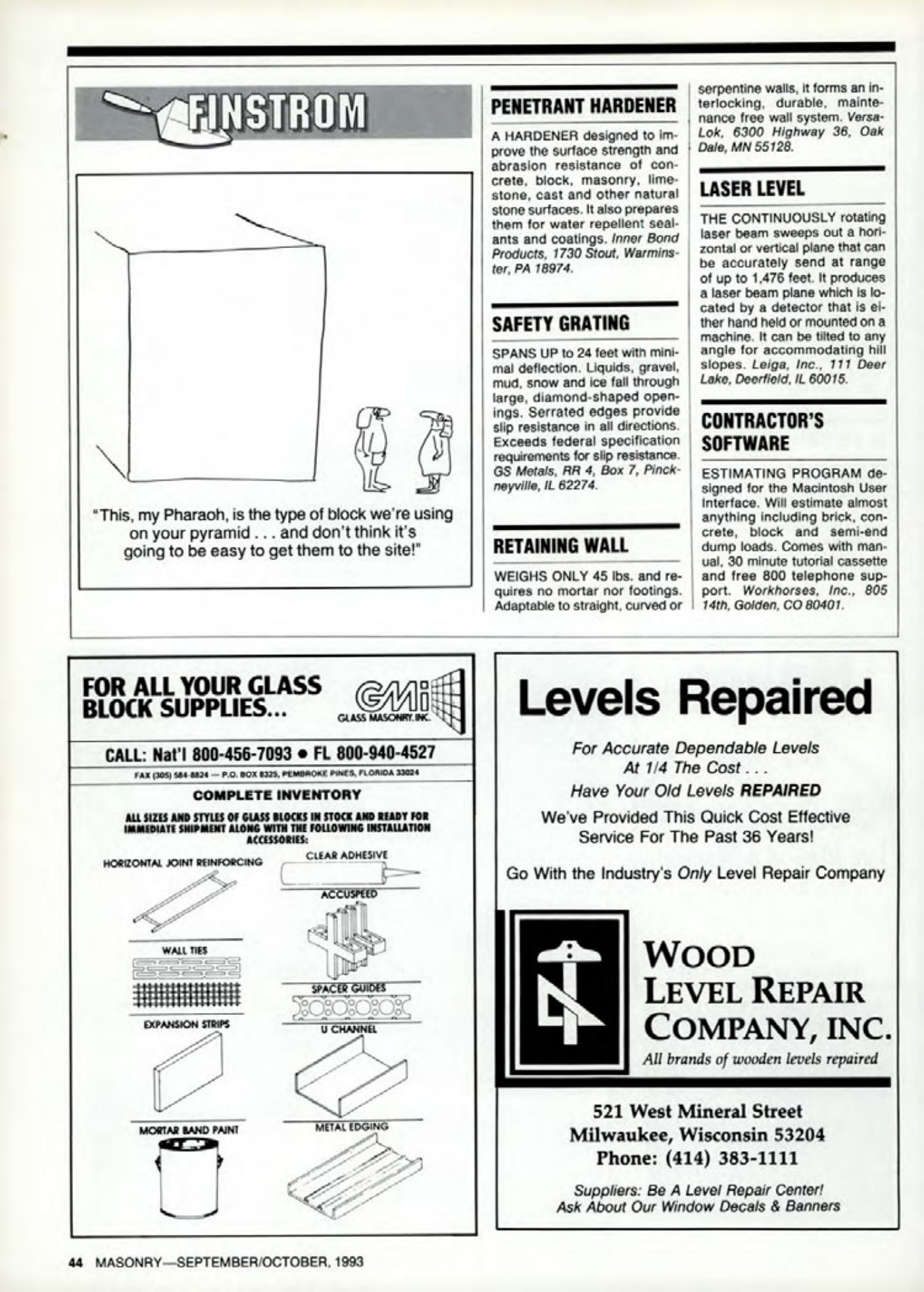 Masonry Magazine October 1993 Page. 44
