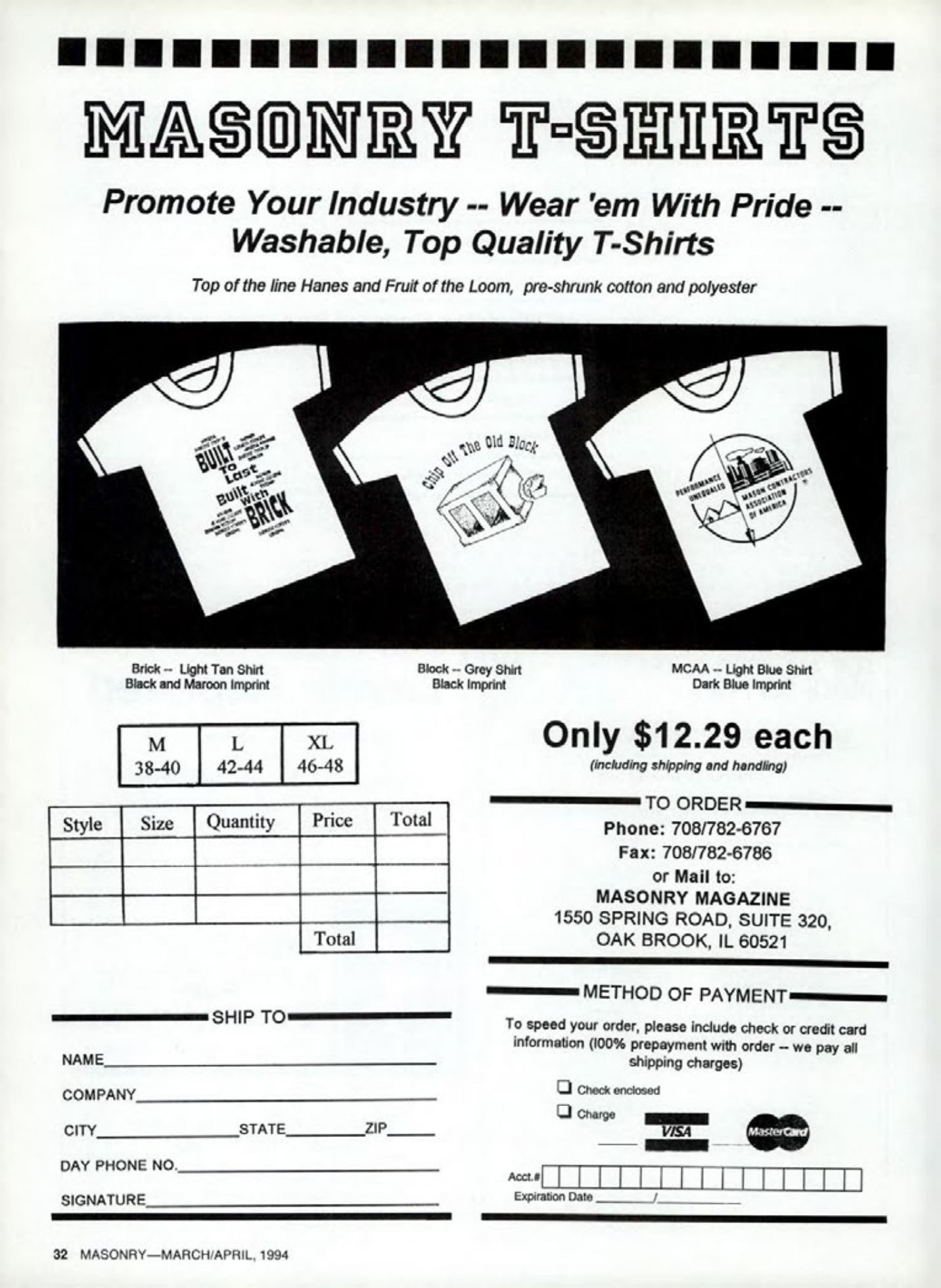 Masonry Magazine April 1994 Page. 32