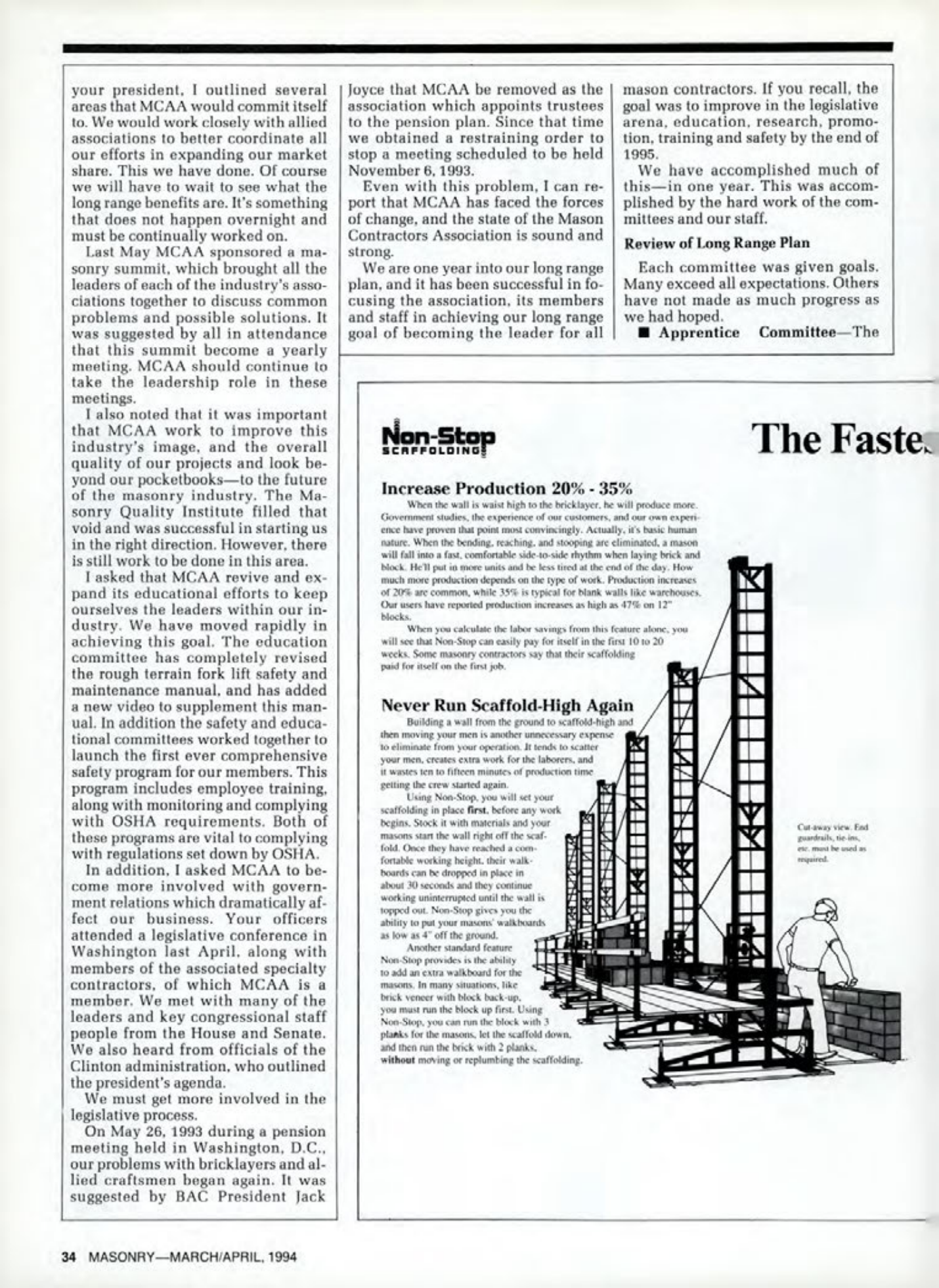 Masonry Magazine April 1994 Page. 34